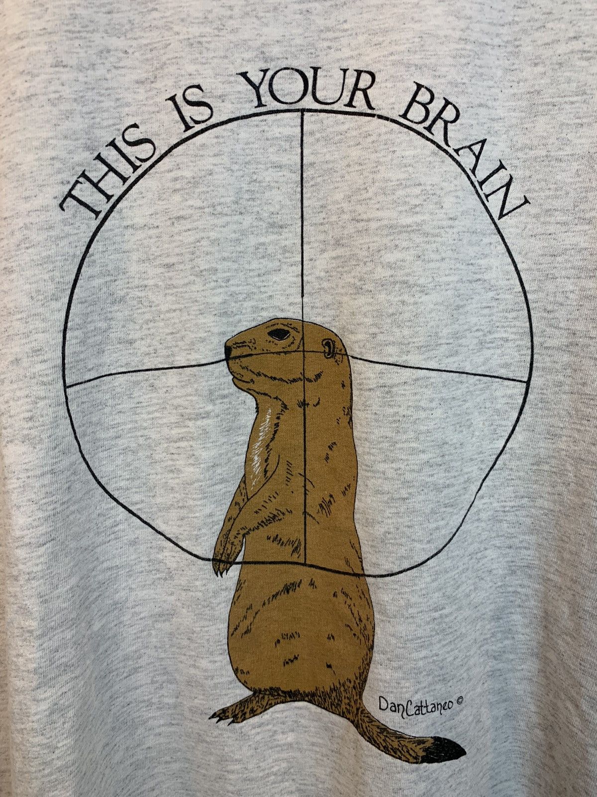 Vintage RARE Vintage Your Brain On Hollow Points Single Stitch Shirt Size US XL / EU 56 / 4 - 3 Thumbnail
