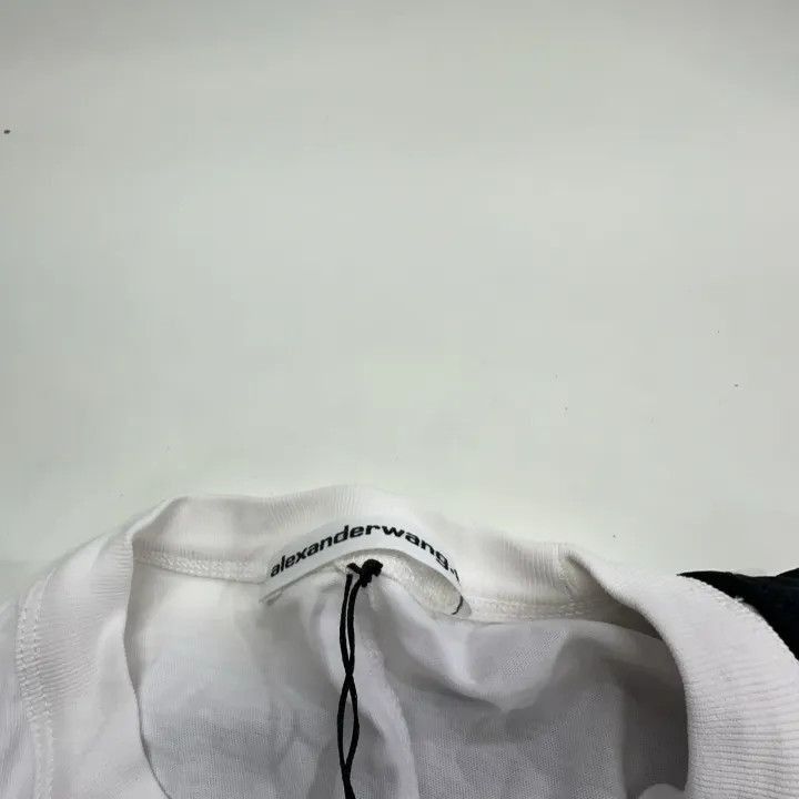 Alexander Wang Alexander Wang Short Sleeve Knotted Top in White - Size L / US 10 / IT 46 - 4 Thumbnail