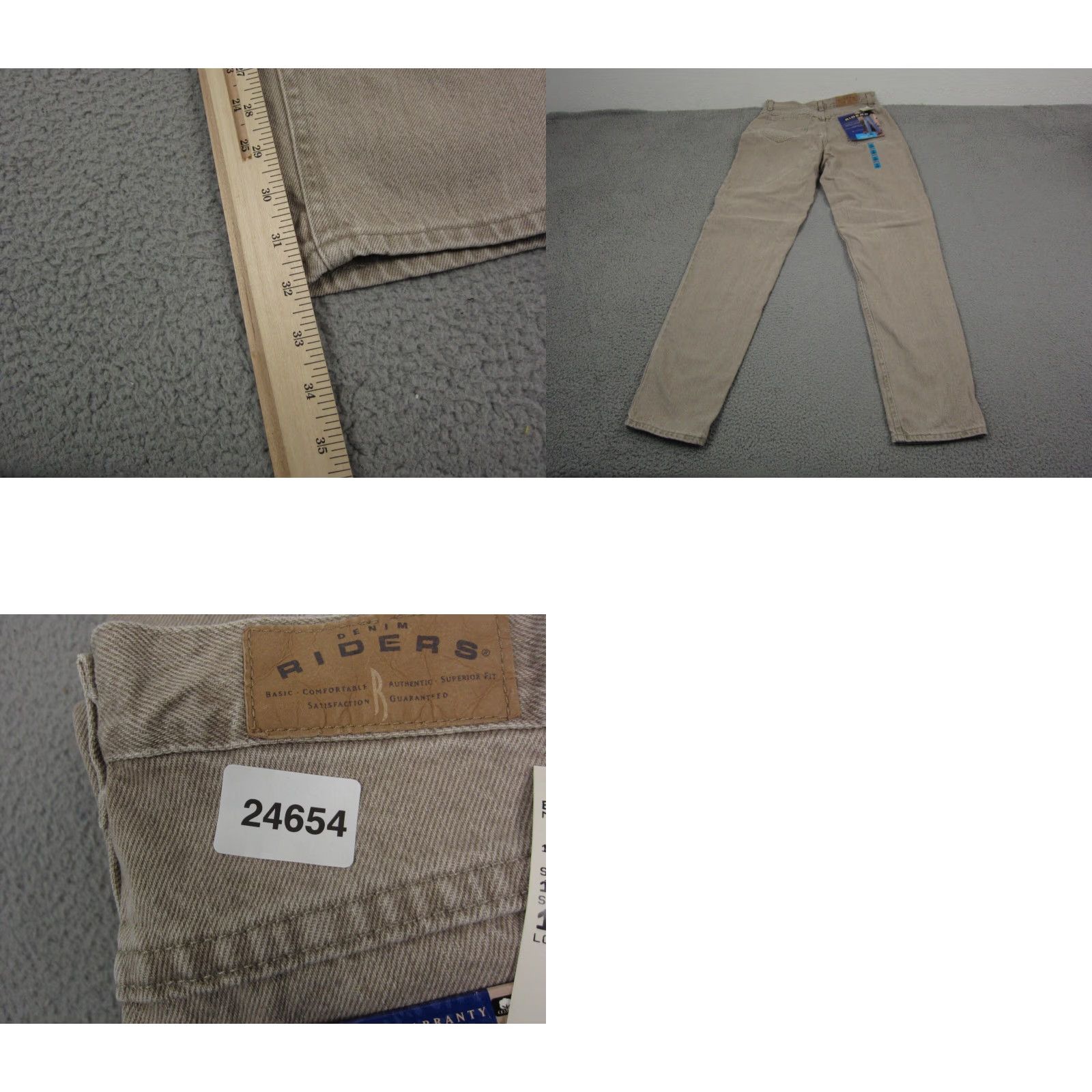 Lee Vintage Lee Jeans Womens 12 Brown 30 x 32 Lightwash Tapered Riders Deadstock Jeans Mens Womens Boys Girls Size 34" / US 12 / IT 48 - 9 Thumbnail