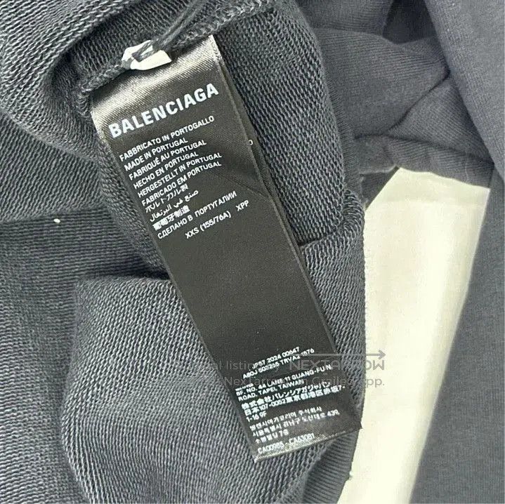 Balenciaga Balenciaga Gray Logo Print Oversized Hoodie. Size US XXS / EU 40 - 2 Thumbnail