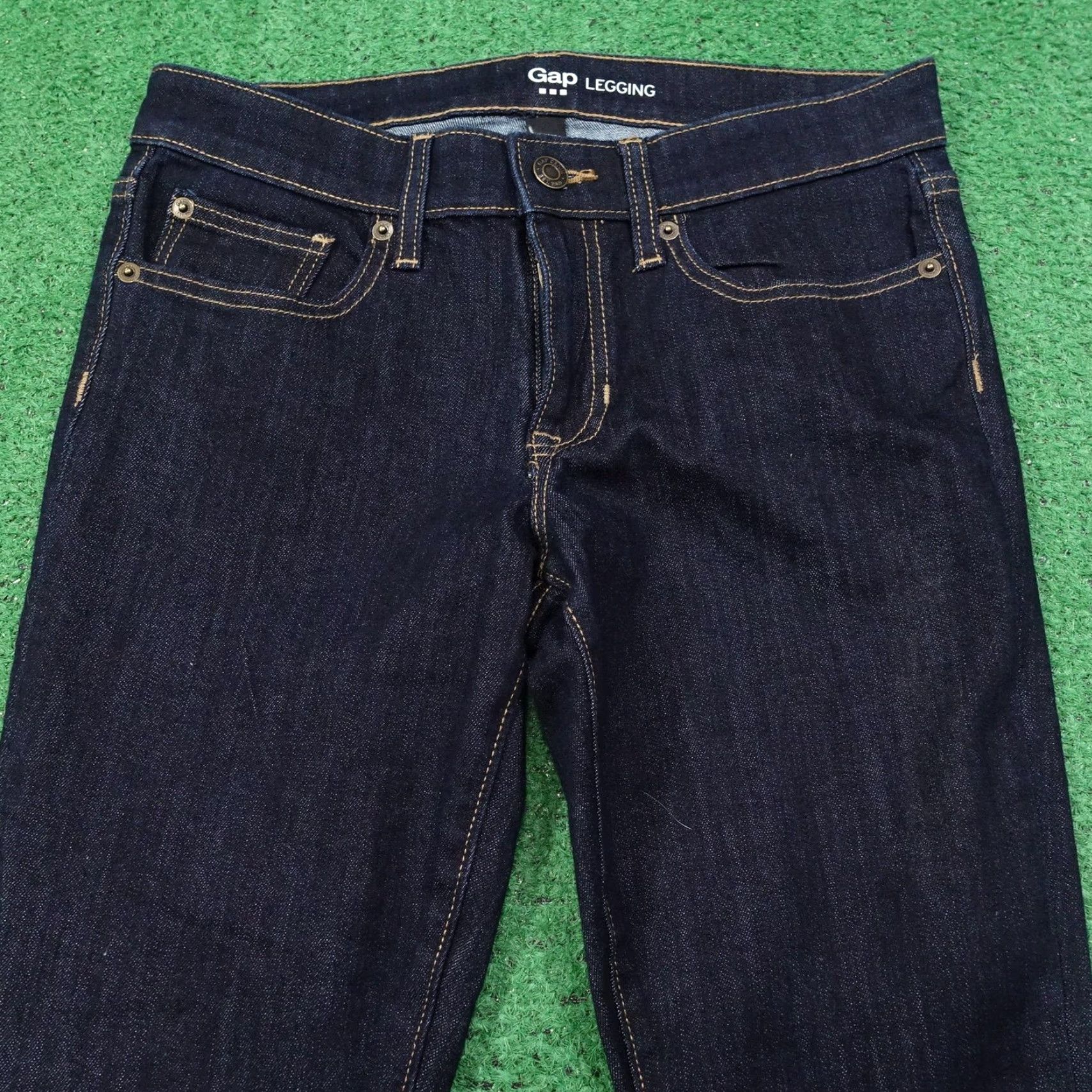 Gap Gap Jeans Womens 2R Blue Dark Wash Skinny Stretch Denim Classic Style Size 26" / US 2 / IT 38 - 2 Thumbnail