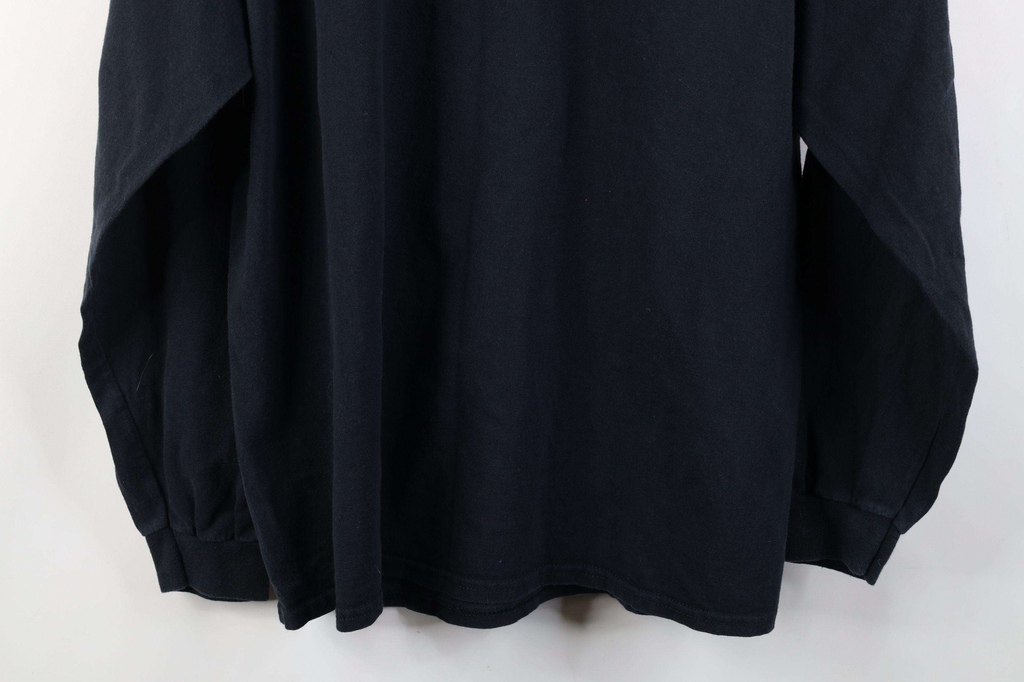 Vintage Vintage 90s Y2K Streetwear Cotton Long Sleeve T-Shirt Black Size US XL / EU 56 / 4 - 10 Thumbnail