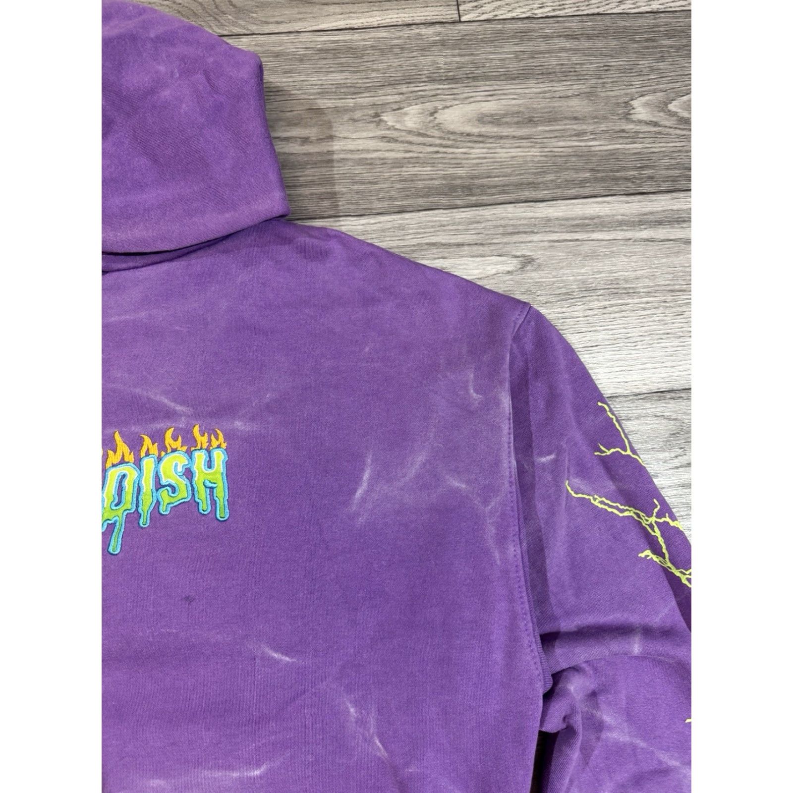 Vintage Childish TGF Bros Hoodie Mens oversized Purple Medium Slim Pullover Heavyweight TGF Bros Size US M / EU 48-50 / 2 - 5 Thumbnail