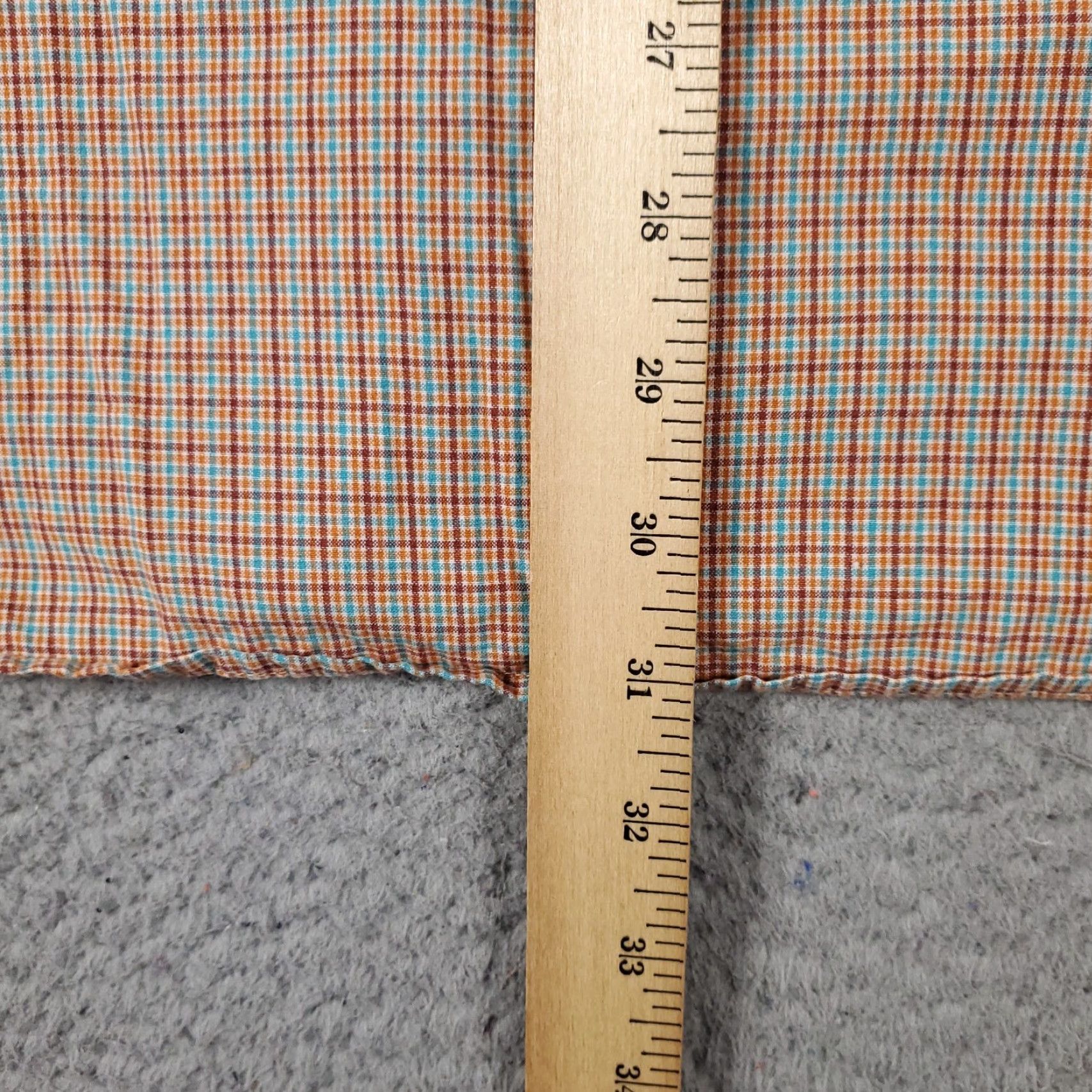 Nautica Nautica Men's Large Orange Plaid Casual Button-Up Shirt Short Sleeve Size US L / EU 52-54 / 3 - 5 Thumbnail