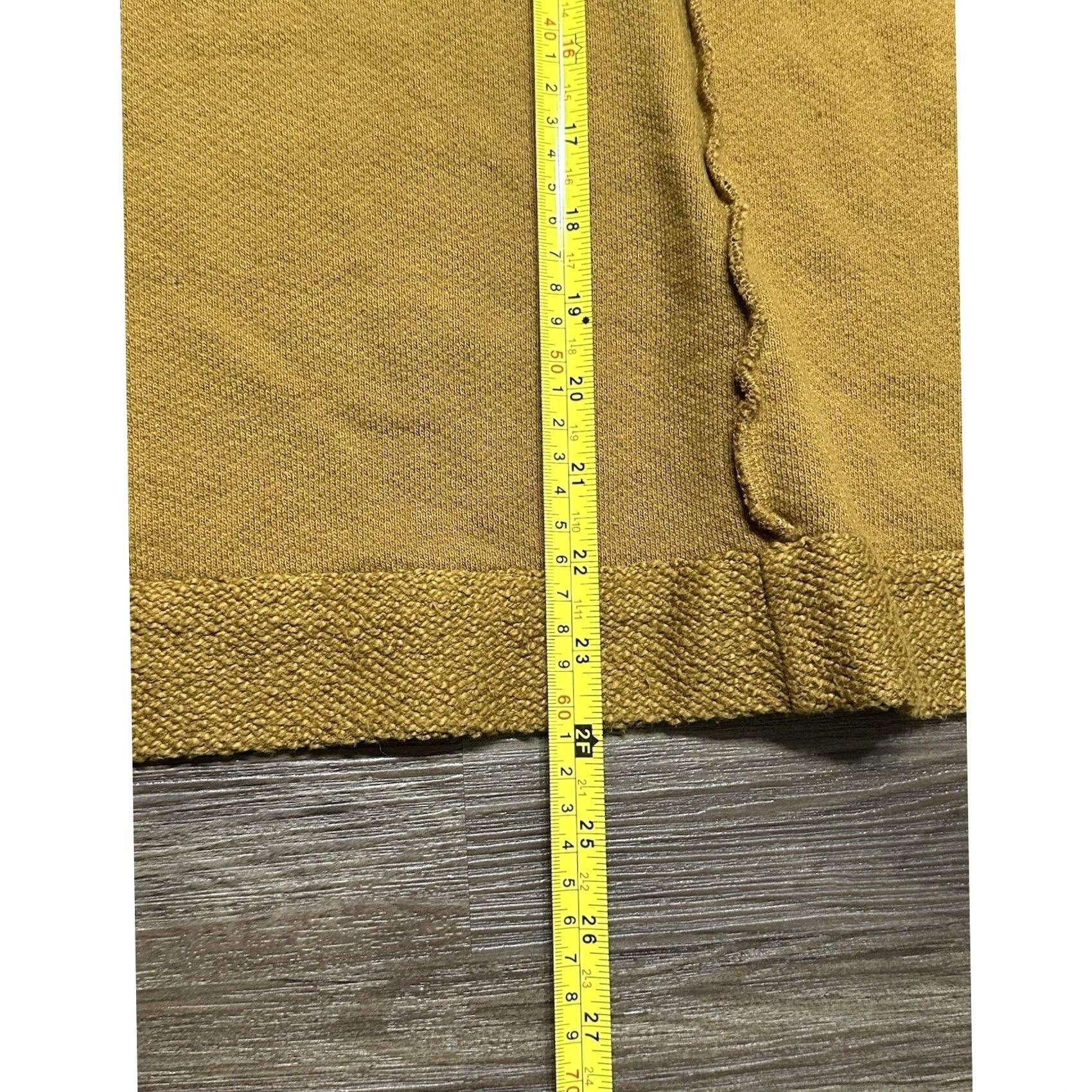 Vintage Maeve Knit Jacket Blazer Button Long Sleeve Mustard Yellow Womens M Casual Boho Solid Quilted Open Pockets Oversized Cotton Knit Size M / US 6-8 / IT 42-44 - 7 Thumbnail