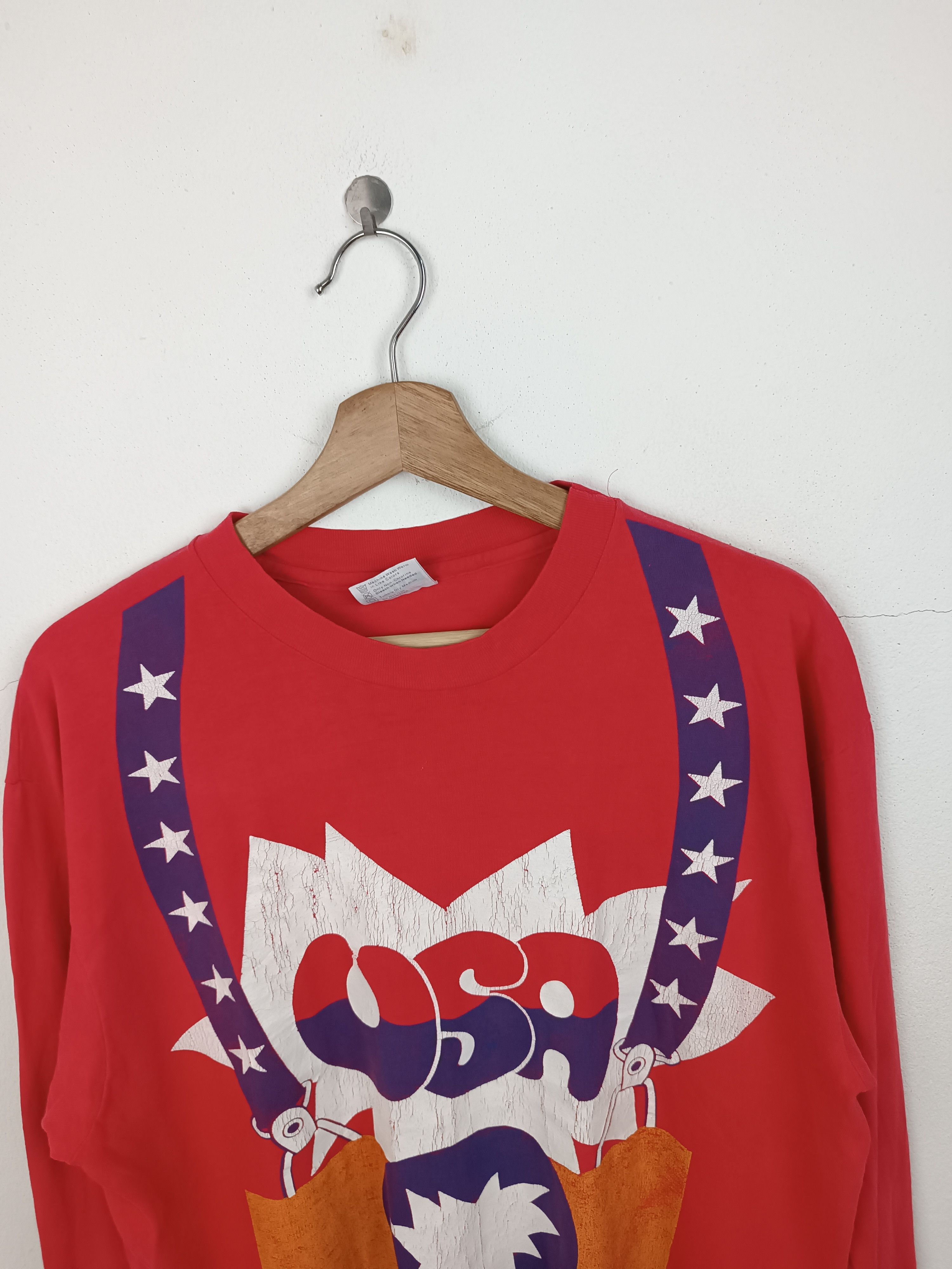 Vintage VINTAGE 80'S TEAM USA SPORTS OLYMPIC MOVIE FUNNY TEE Size US L / EU 52-54 / 3 - 8 Thumbnail