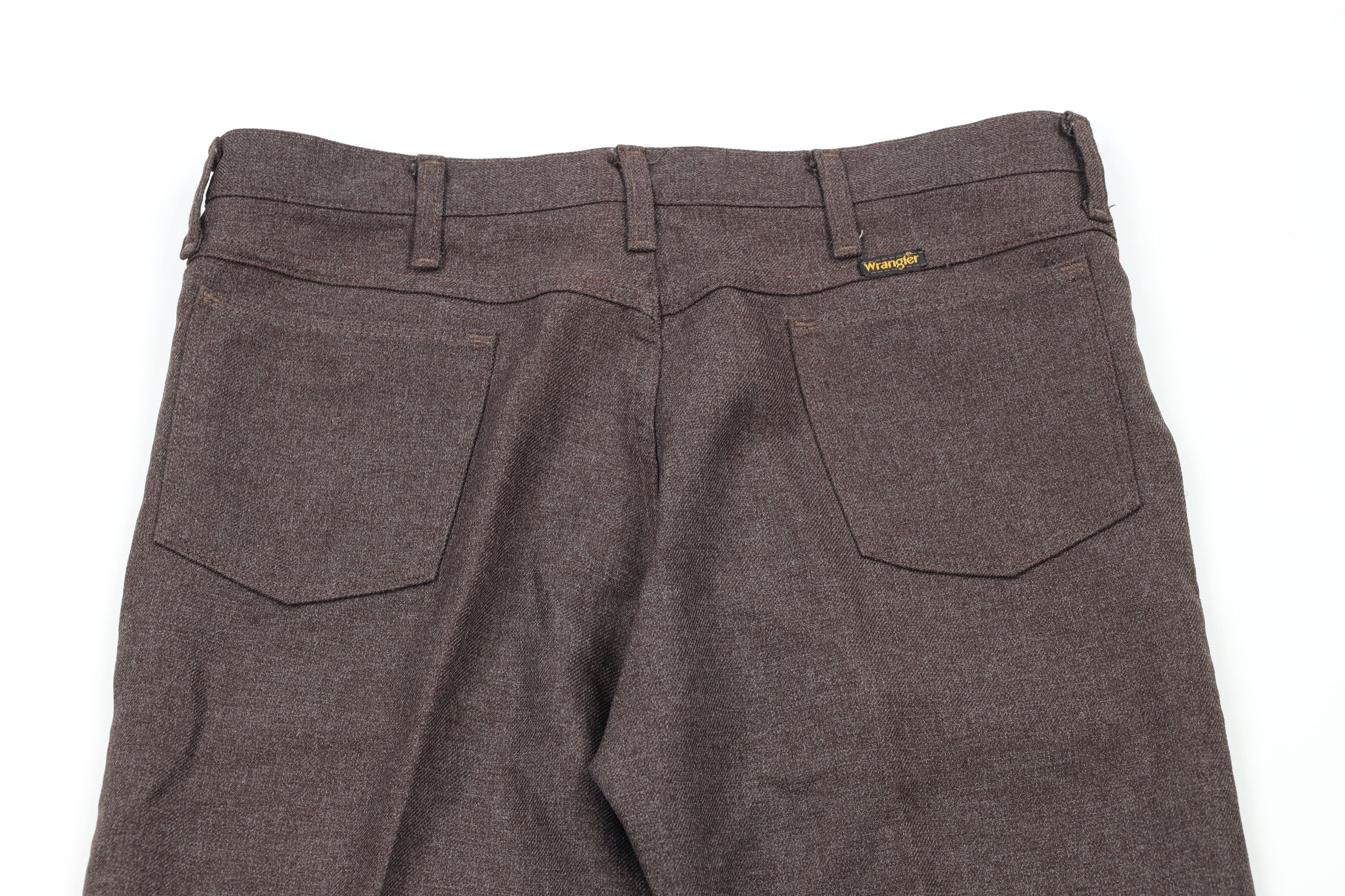 Vintage × Wrangler Vintage 90s Wrangler Wide Leg Pants Heather Brown USA Size US 36 / EU 52 - 11 Thumbnail