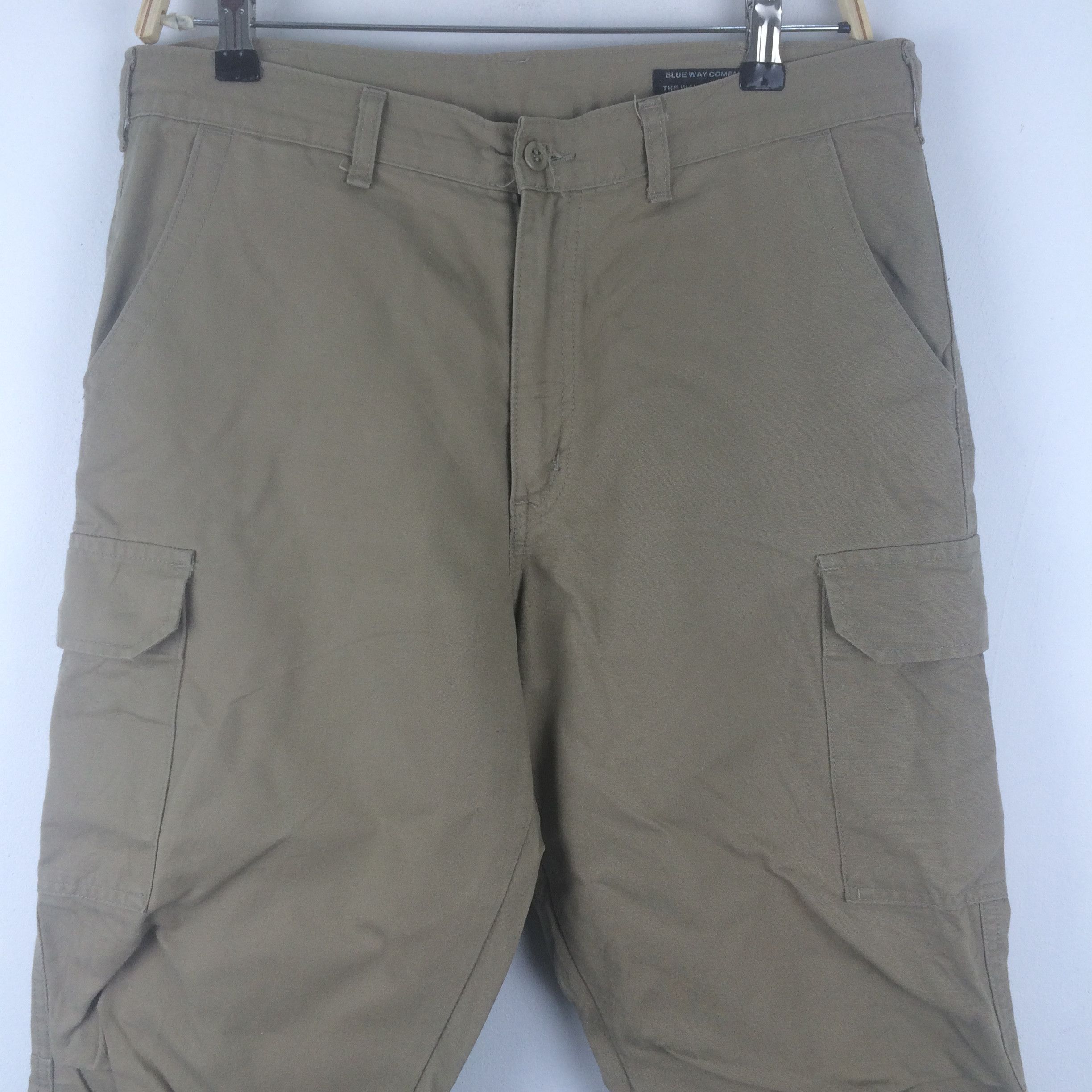 Blue Blue Japan × Designer × Japanese Brand X222 JAPAN MADE BLUE WAY COMPANY CARGO CROPPED PANTS Size US 34 / EU 50 - 4 Thumbnail