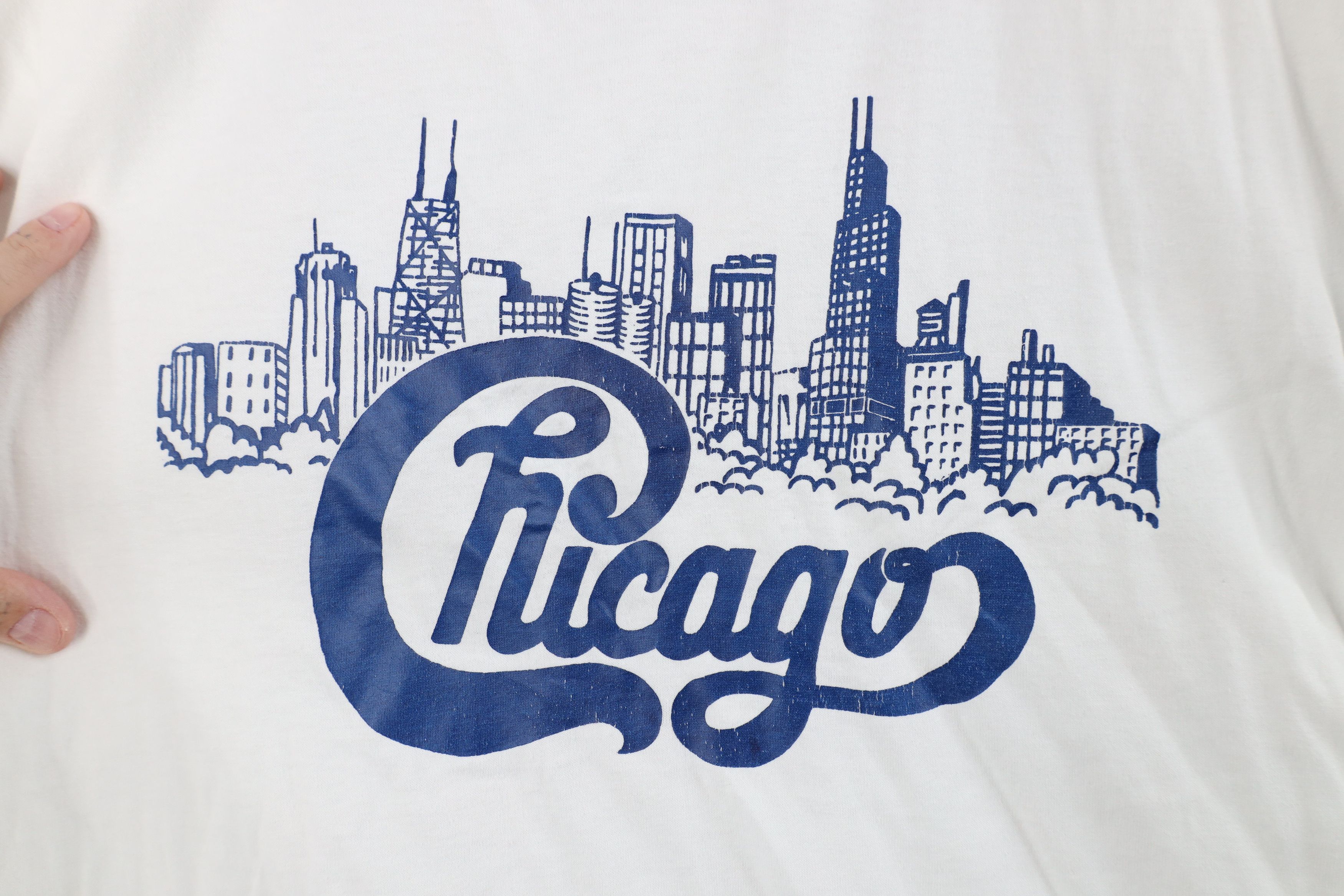 Vintage Vintage 90s Streetwear Spell Out Chicago Band T-Shirt USA Size US M / EU 48-50 / 2 - 4 Thumbnail