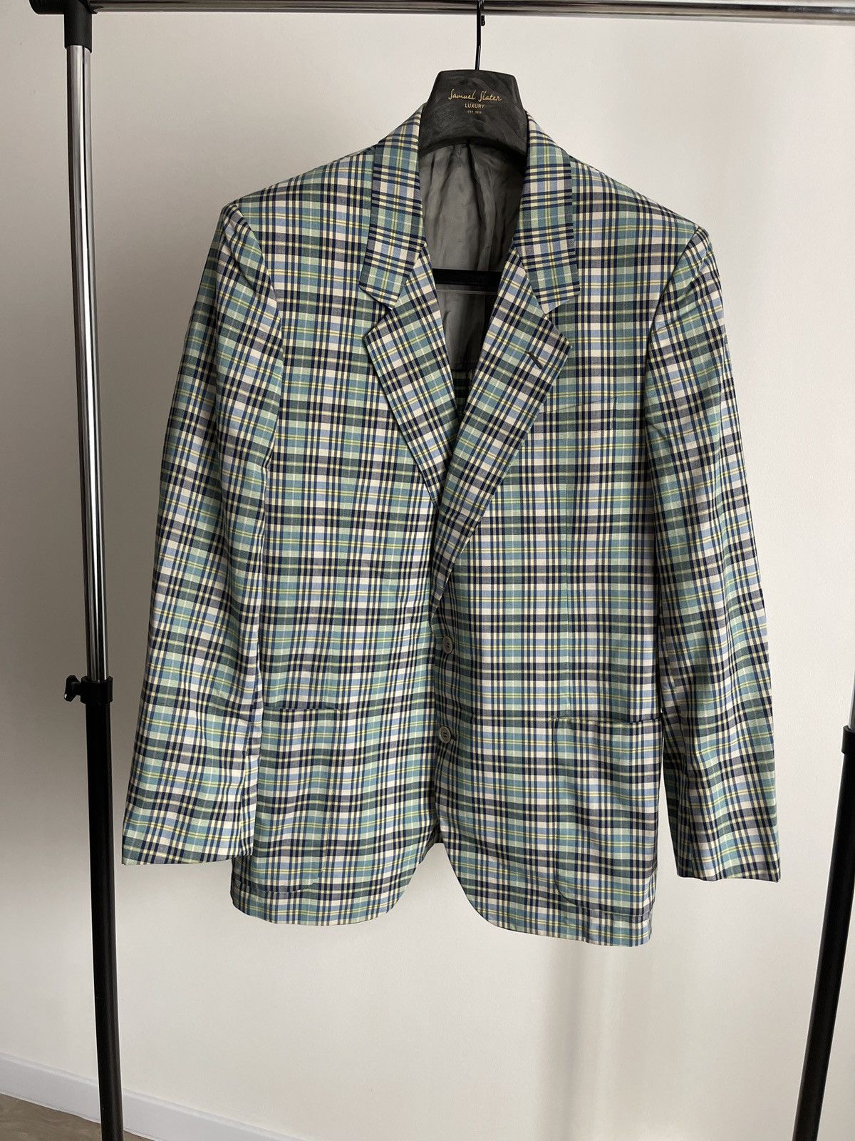 Vintage Vintage Nino Cerruti Plaid Blazer | Made in Italy L Size 42R - 1 Thumbnail