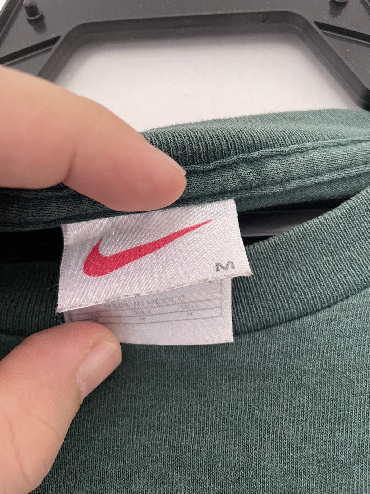Nike × Vintage VINTAGE NIKE DUCK GREEN SWOOSH TEE Size US M / EU 48-50 / 2 - 3 Thumbnail