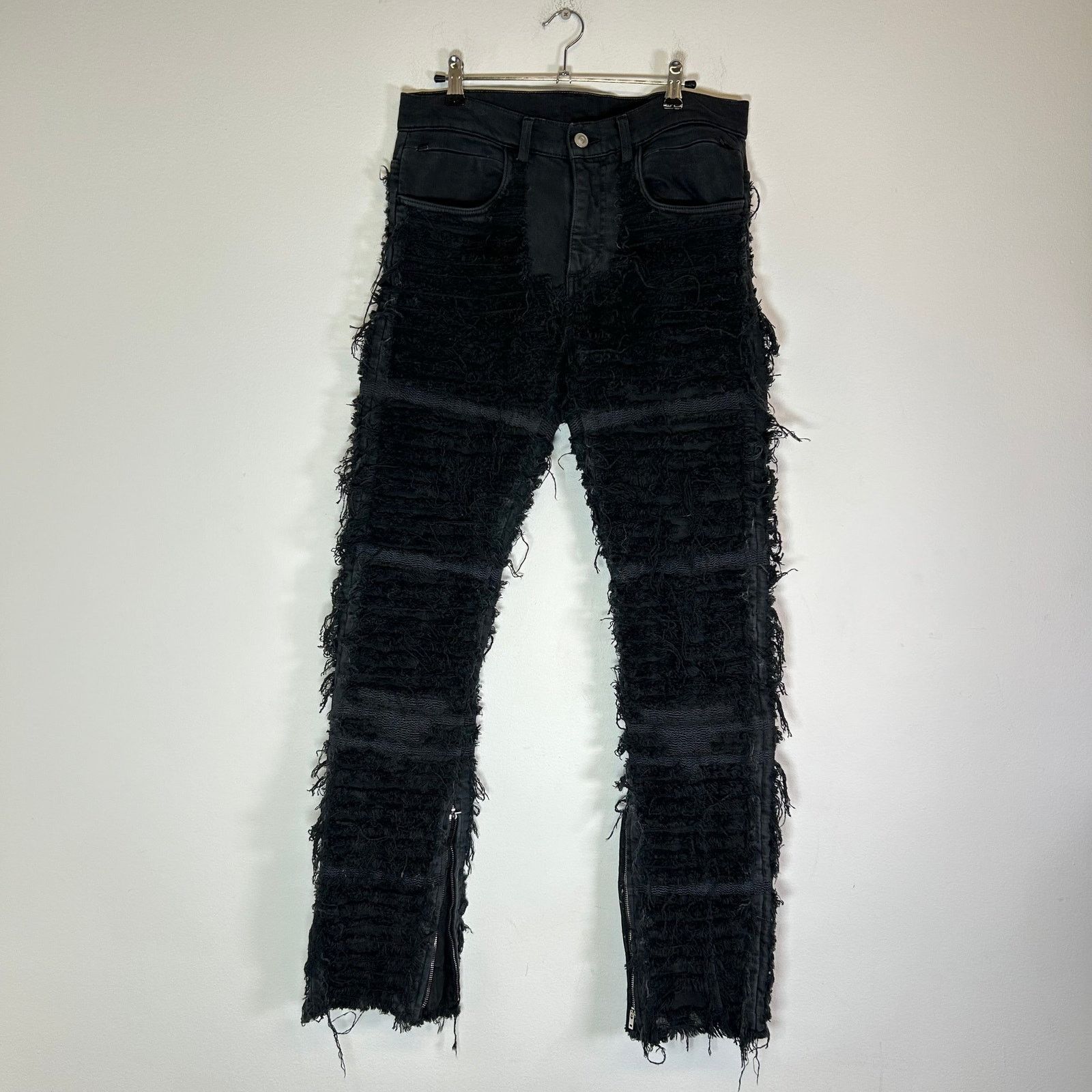 1017 Alyx 9SM x Blackmeans Distressed Flare Denim Jeans