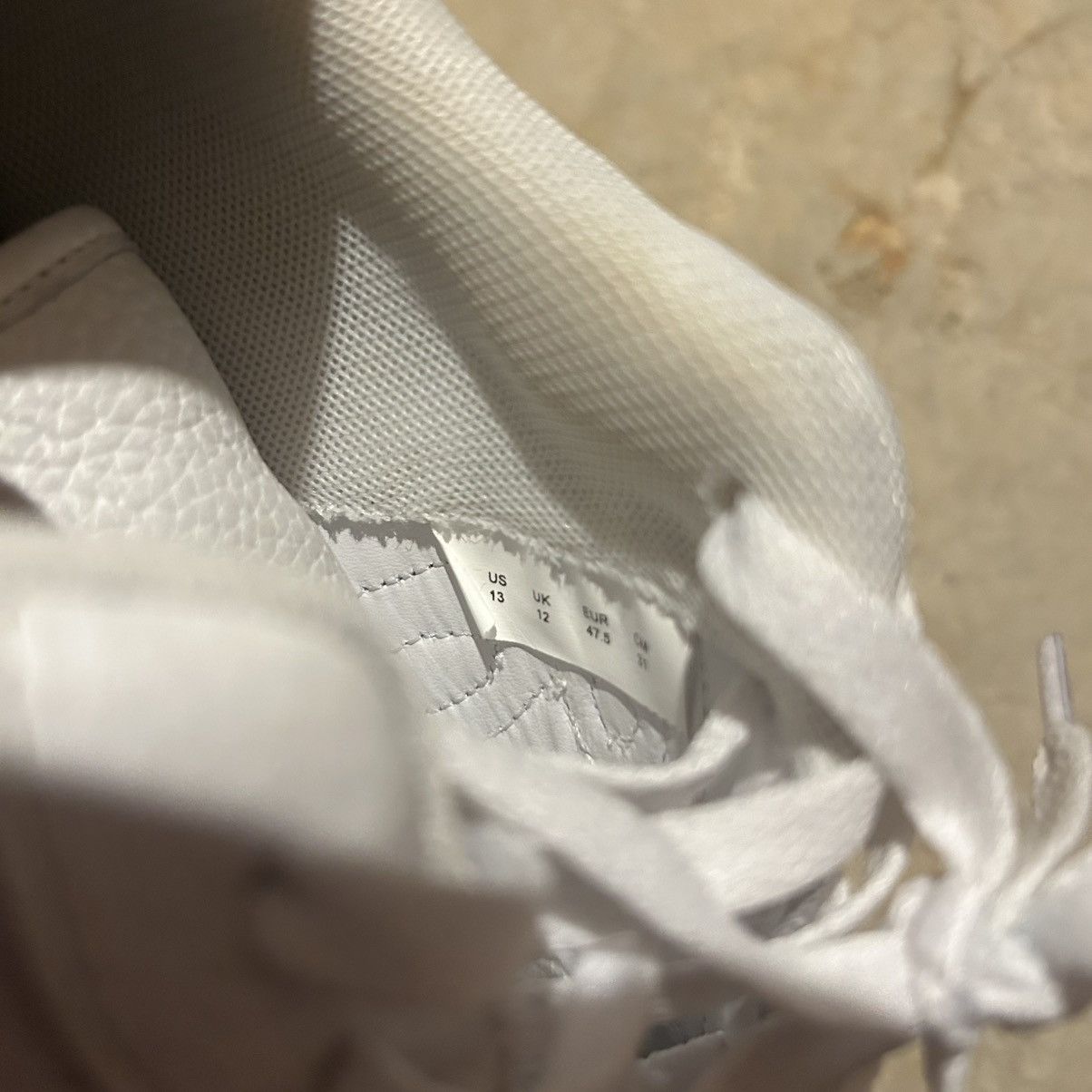 John Geiger John Geiger GF-01 White Chenille Sneakers US 13 Size US 13 / EU 46 - 13 Thumbnail