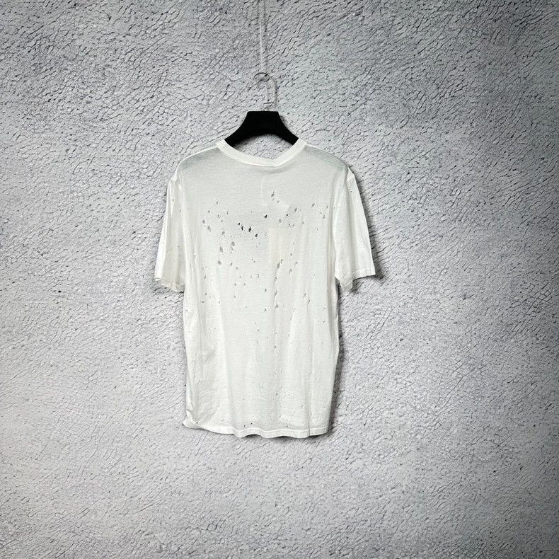 Givenchy Givenchy Letter Print Round Neck Short Sleeve SS22 Ripped Size US L / EU 52-54 / 3 - 2 Thumbnail