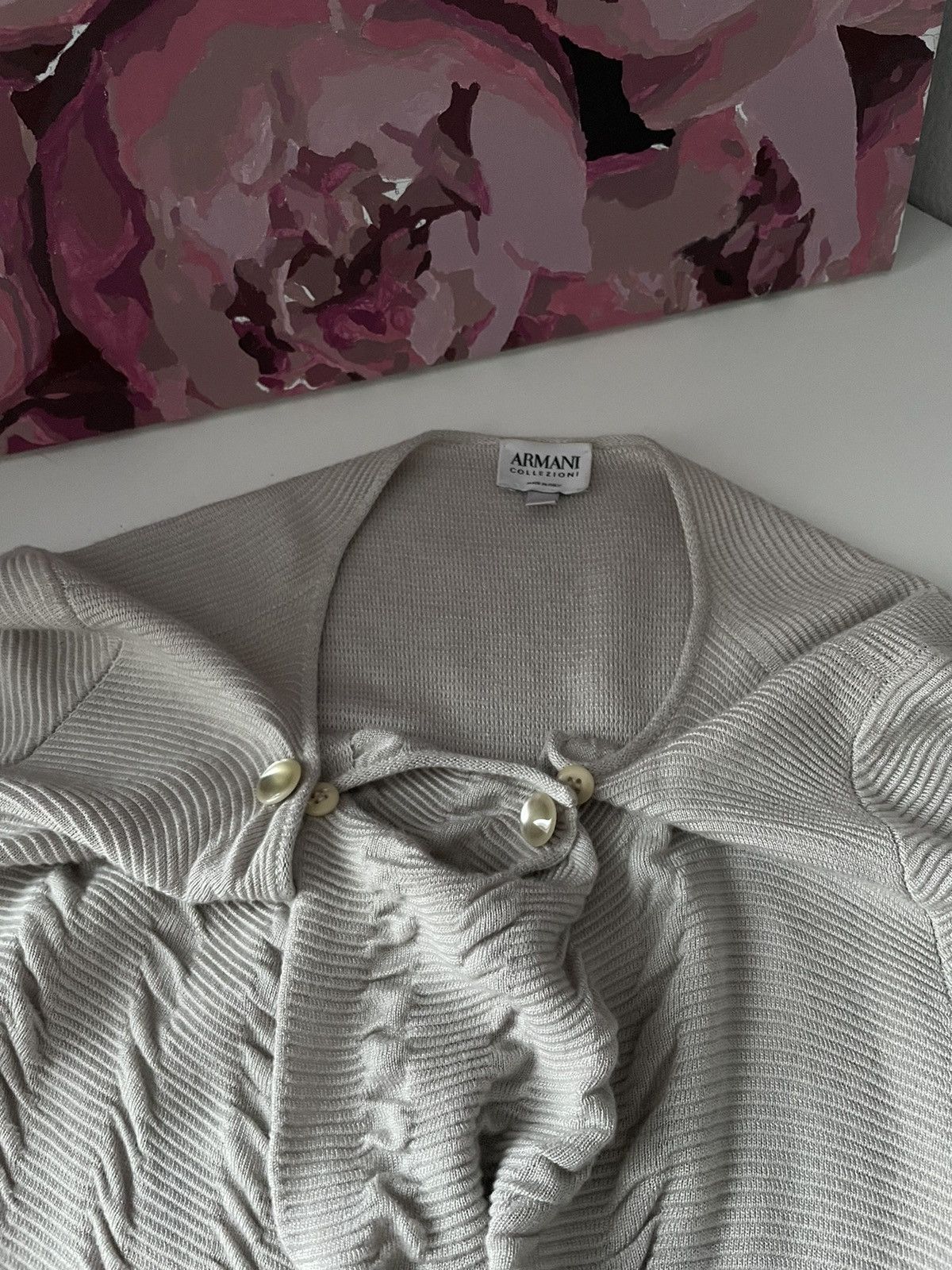 Armani Collezioni Armani Collezioni Deanna Spa Wrap Front Sweater VERY RARE Size M / US 6-8 / IT 42-44 - 8 Thumbnail