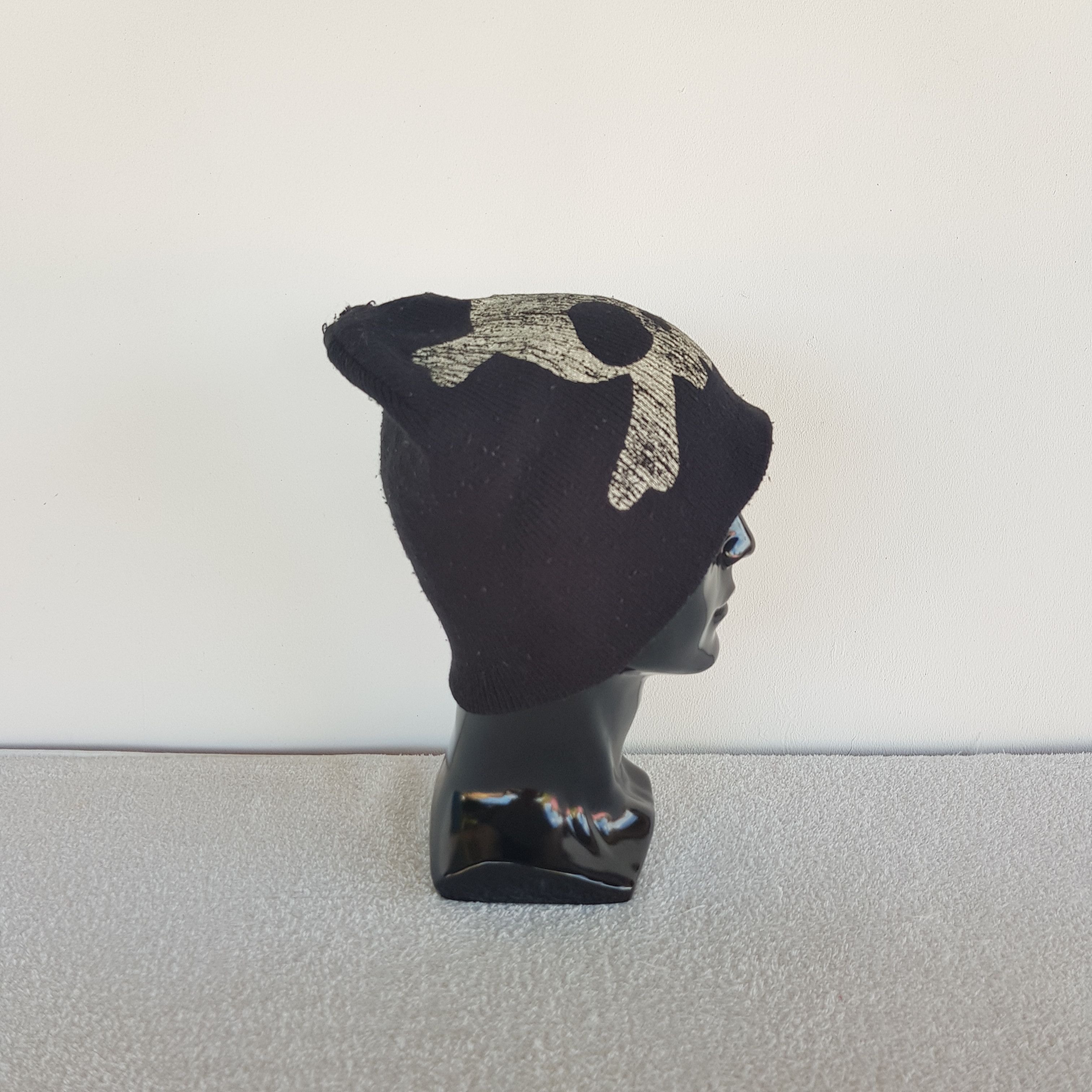 Japanese Brand Vintage Y2K Skulls Beanie Batsu Japanese Snow Caps Hats. Size ONE SIZE - 3 Thumbnail