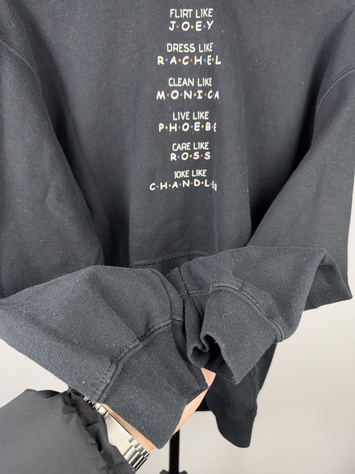 Vintage 00s Friends TV Show Character Quote Graphic Hoodie Gildan Size US M / EU 48-50 / 2 - 8 Thumbnail