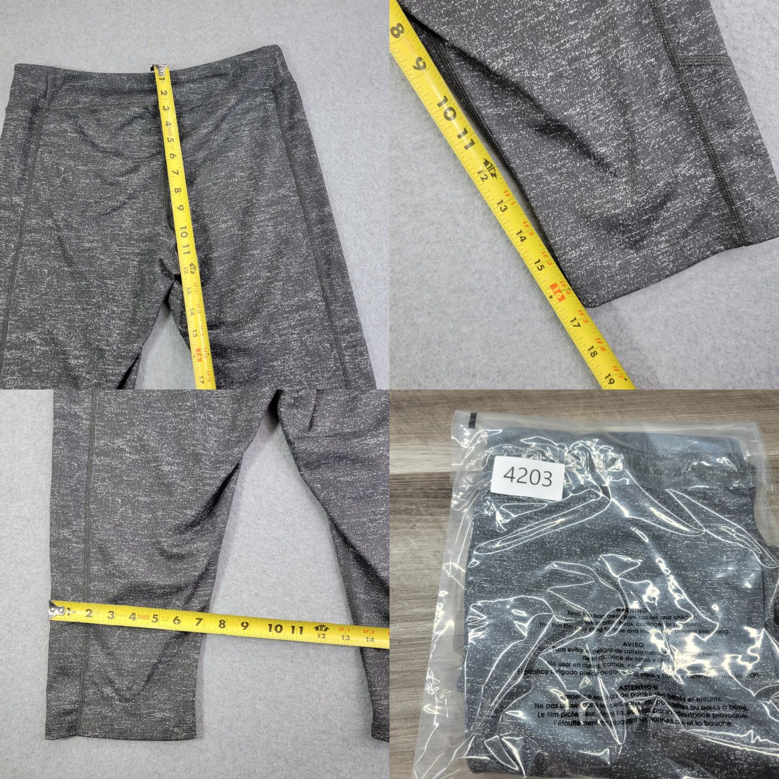 The North Face The North Face Flash Dry Womens XL Gray Activewear Leggings Pants yoga workout Size 40" / US 18 - 8 Thumbnail