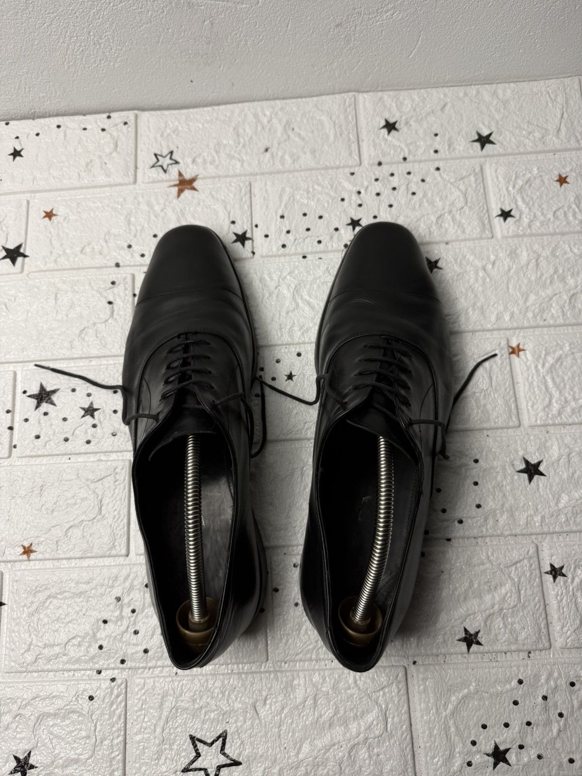 Prada PRADA Black Leather Oxfords US9 UK8.5 EUR44 Men Size US 9 / EU 42 - 11 Thumbnail