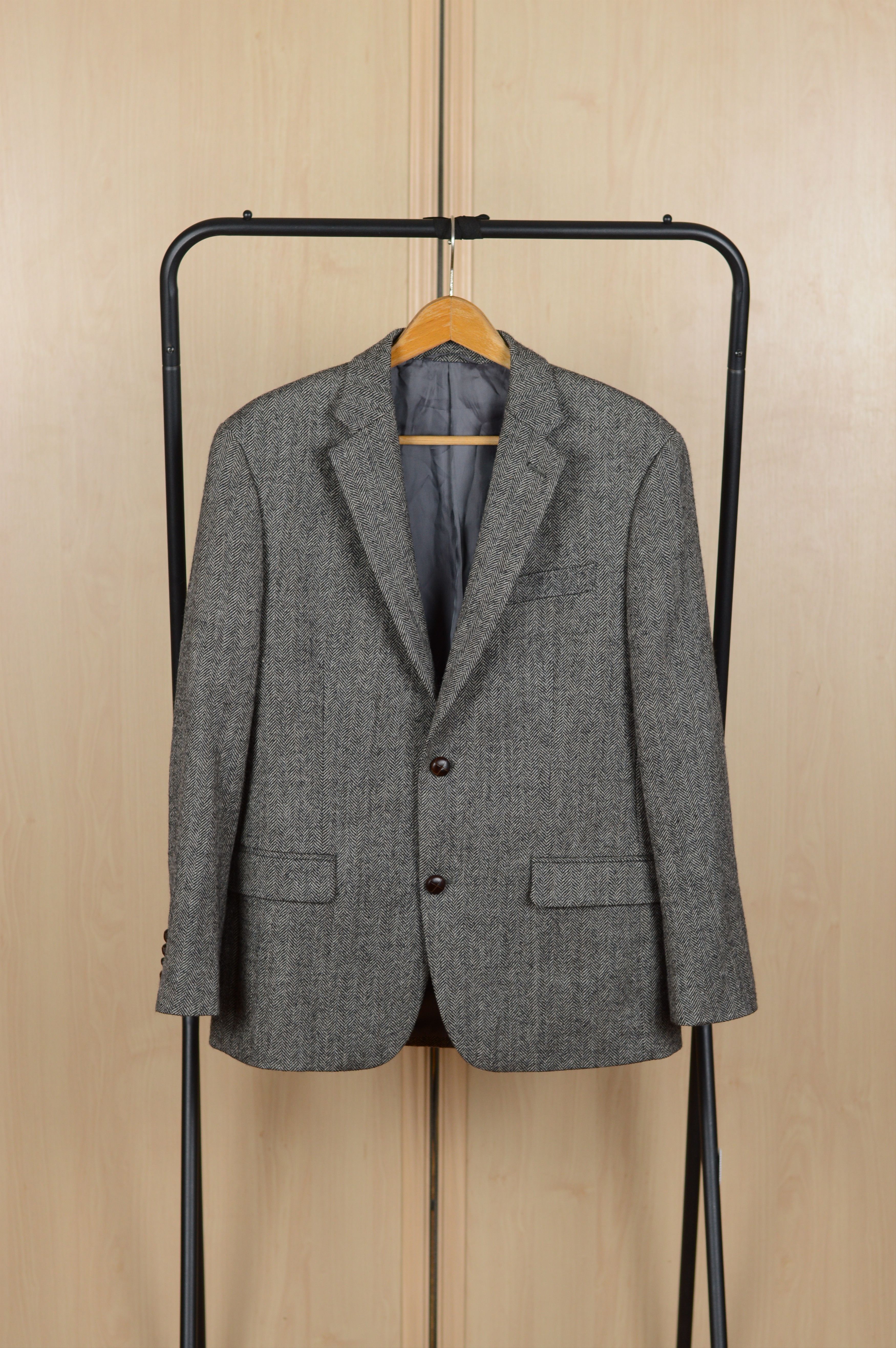 Lauren Ralph Lauren Black Label Tweed Two Buttons Blazer