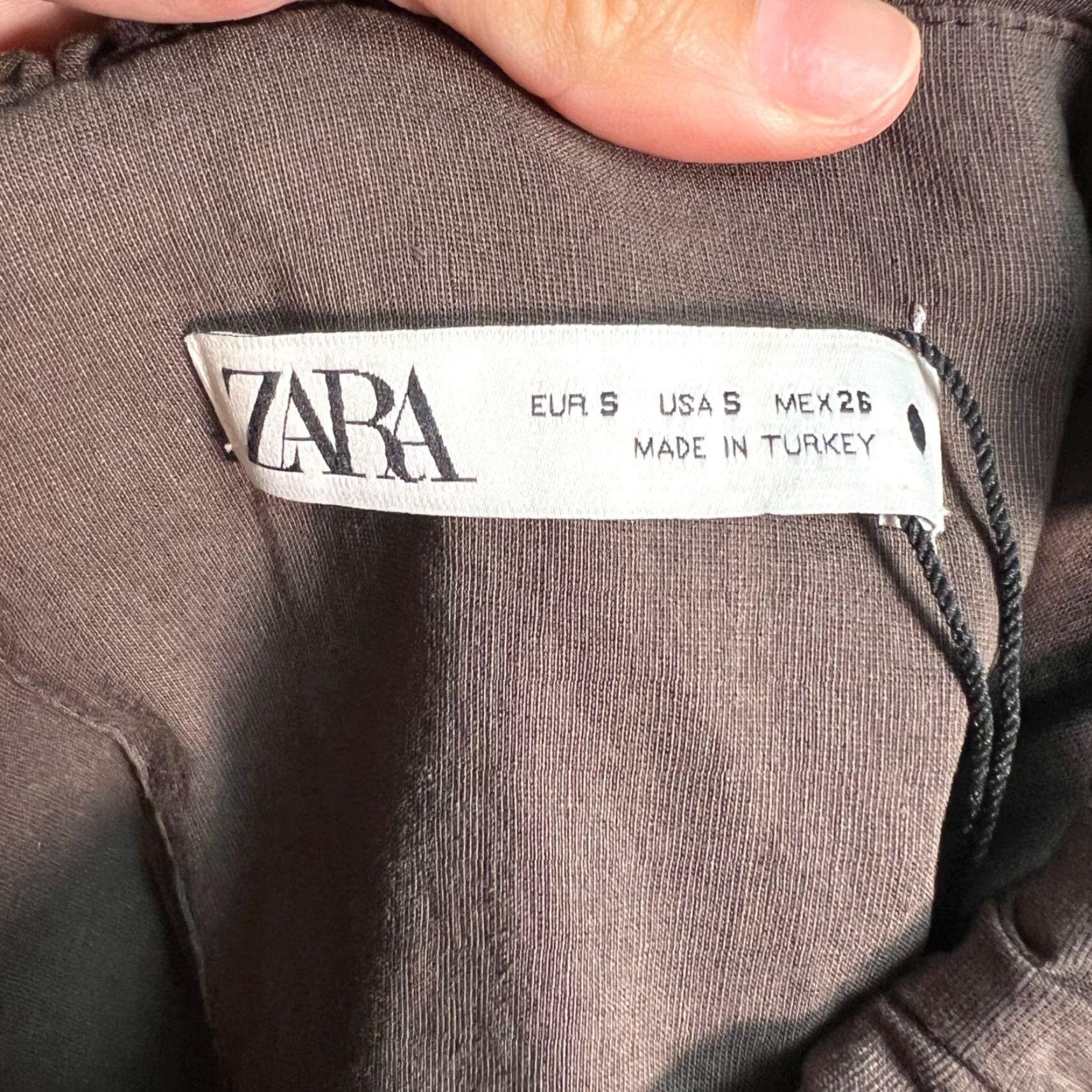 Zara Zara Cropped Top Womens Small Brown Sleeveless Crop Top Size S / US 4 / IT 40 - 3 Thumbnail