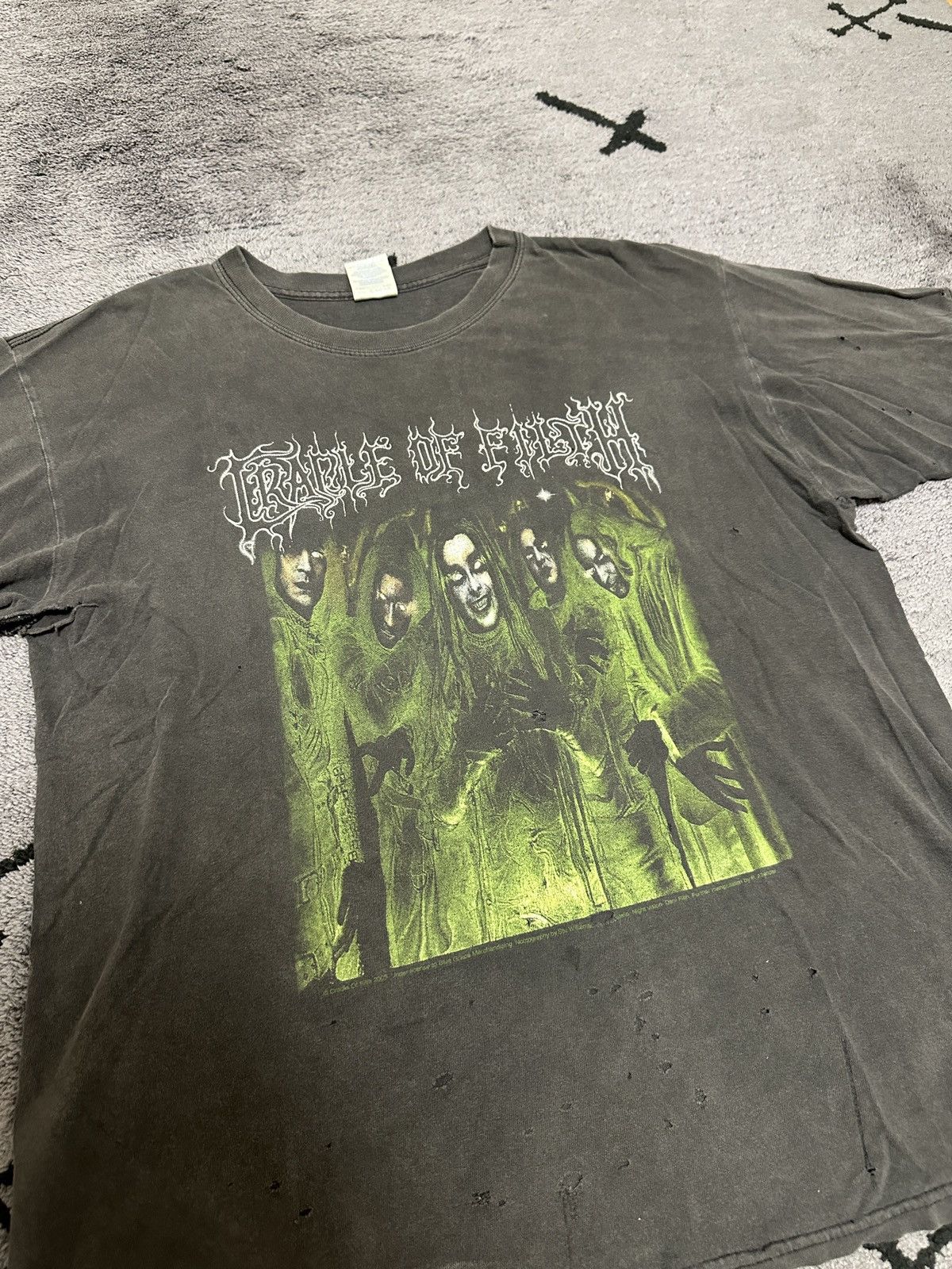Vintage Cradle of Filth - Carpe Noctem Tee Size US XL / EU 56 / 4 - 2 Thumbnail