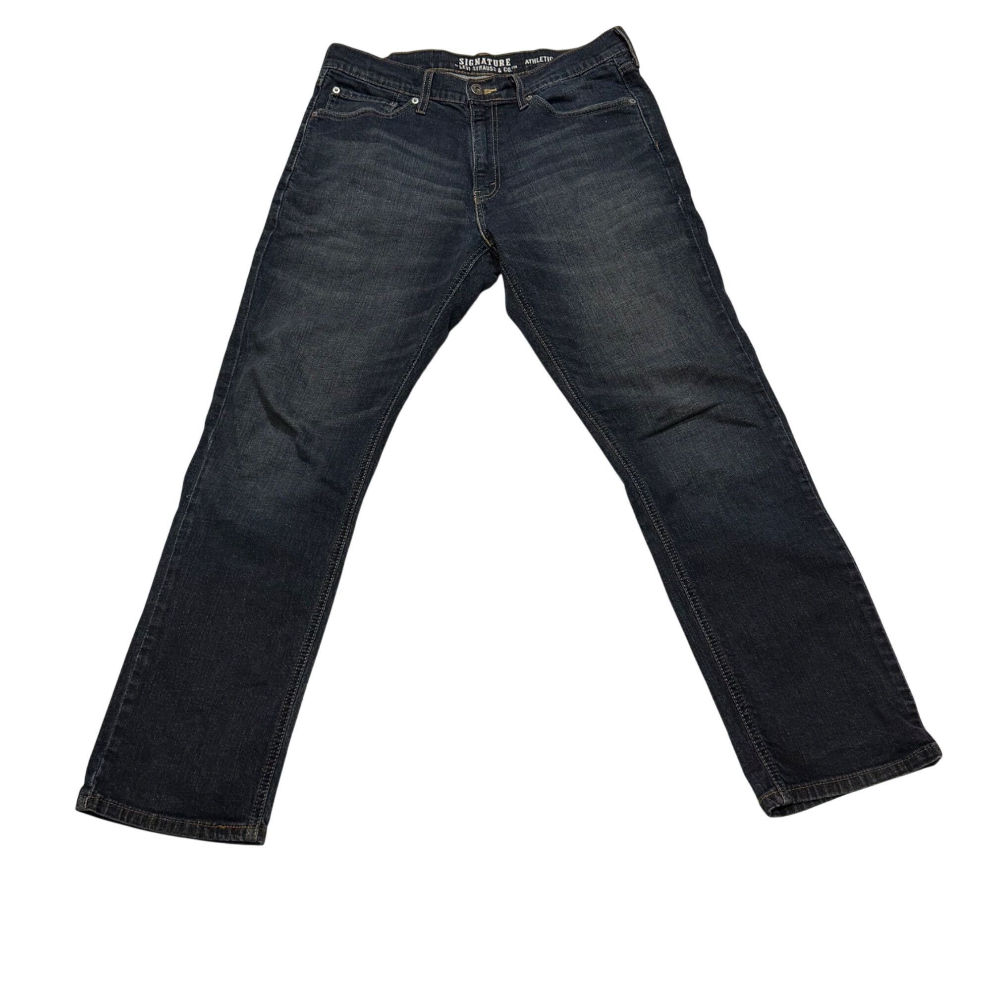 Levi's Signature Levi Strauss & Co Mens Straight Fit Jeans Size 32x Size US 32 / EU 48 - 1 Thumbnail