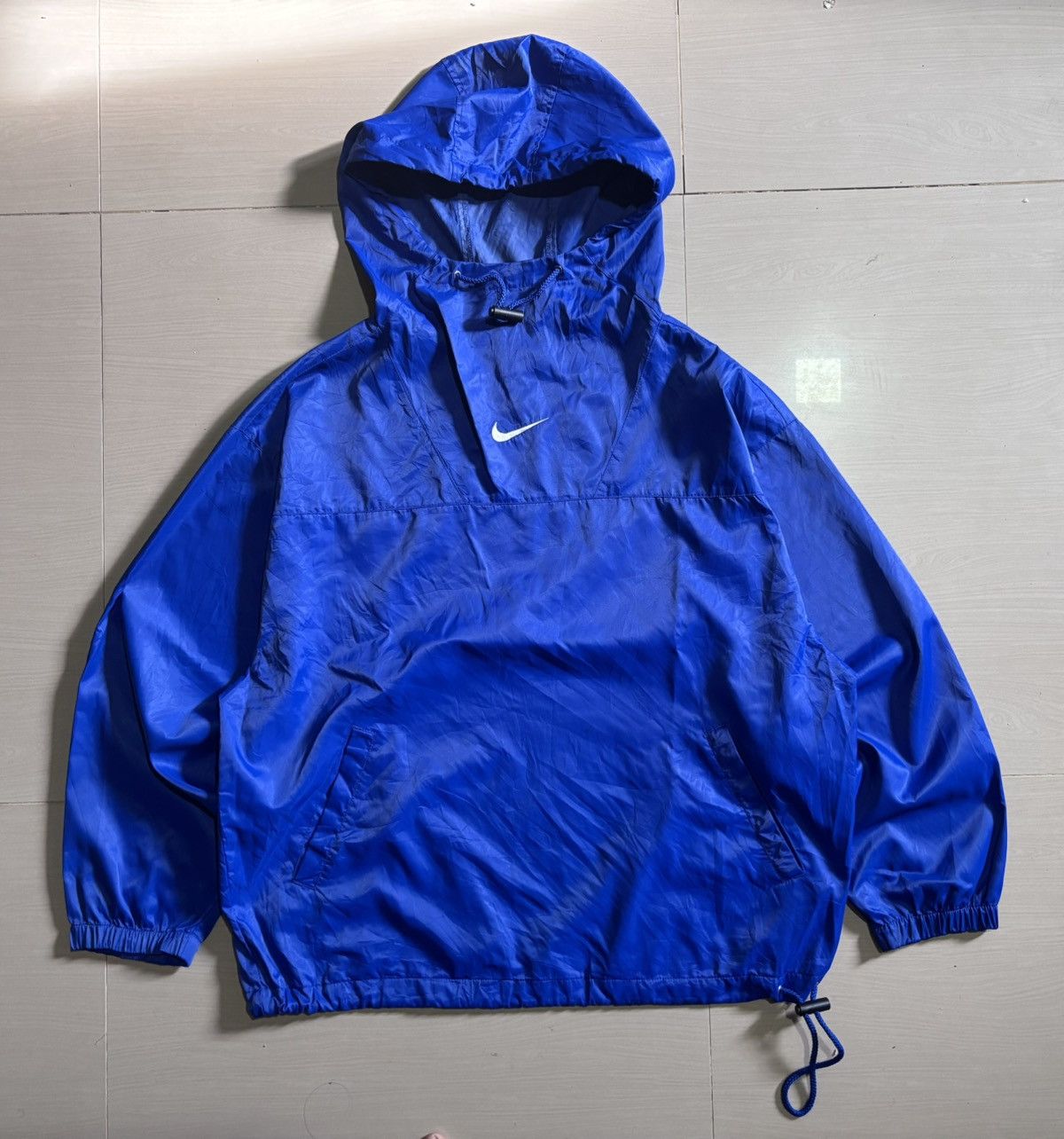 Nike 90s NIKE NYLON PULLOVER HOODIE Size US L / EU 52-54 / 3 - 1 Thumbnail