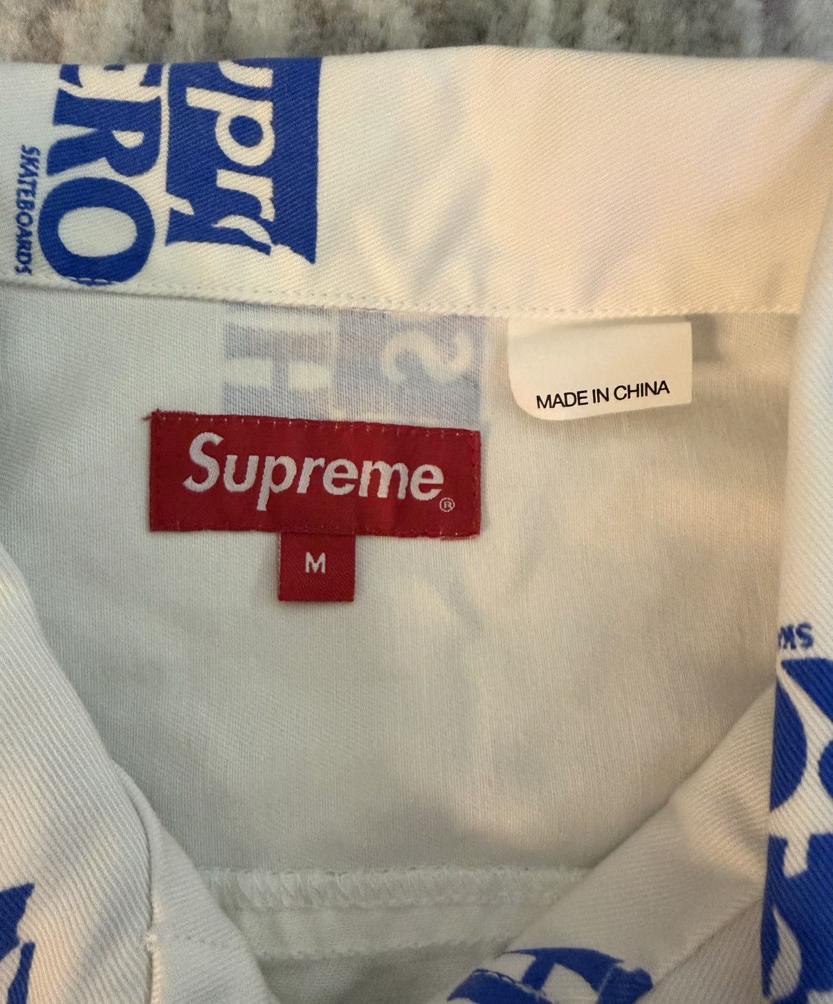 Antihero × Supreme Supreme x Antihero Hero Work Jacket White Blue New Medium Size US M / EU 48-50 / 2 - 6 Thumbnail