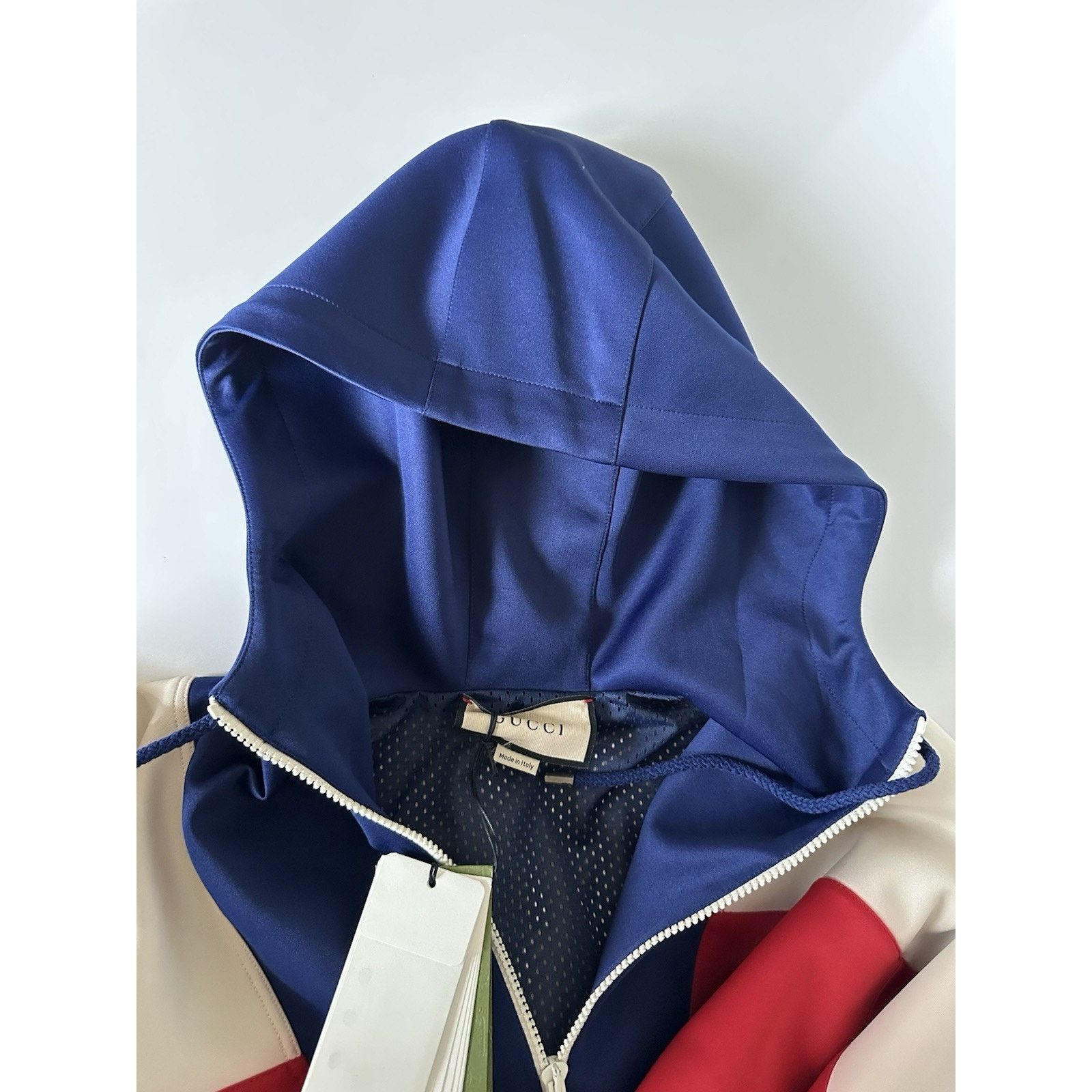 Gucci Gucci Men's Red/White/Blue Jacket with Hoodie Small 706413 Size US S / EU 44-46 / 1 - 9 Thumbnail