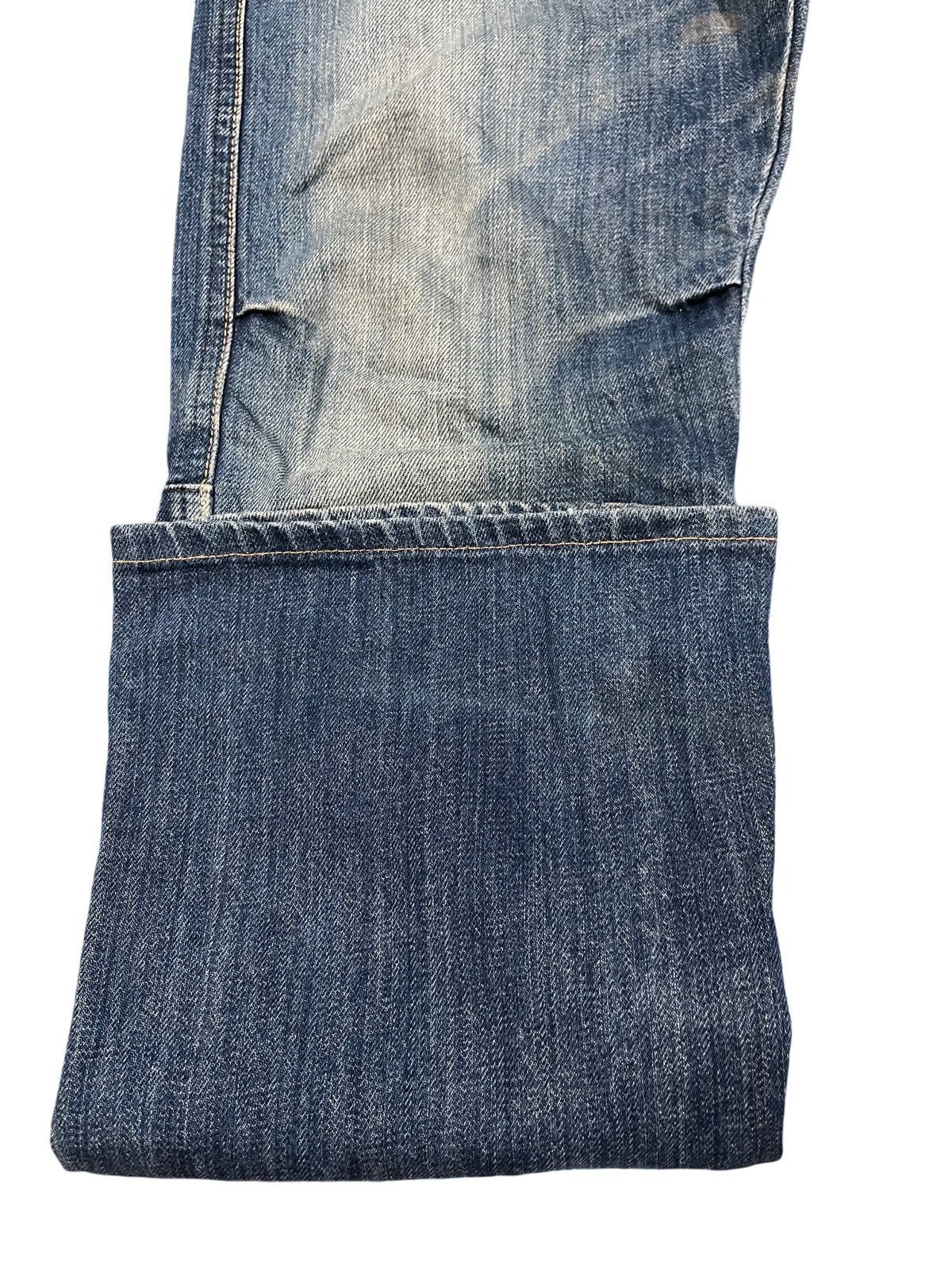 Japanese Brand Vintage Medio Quadro Twisted Leg Flare Denim Size US 35 - 5 Thumbnail