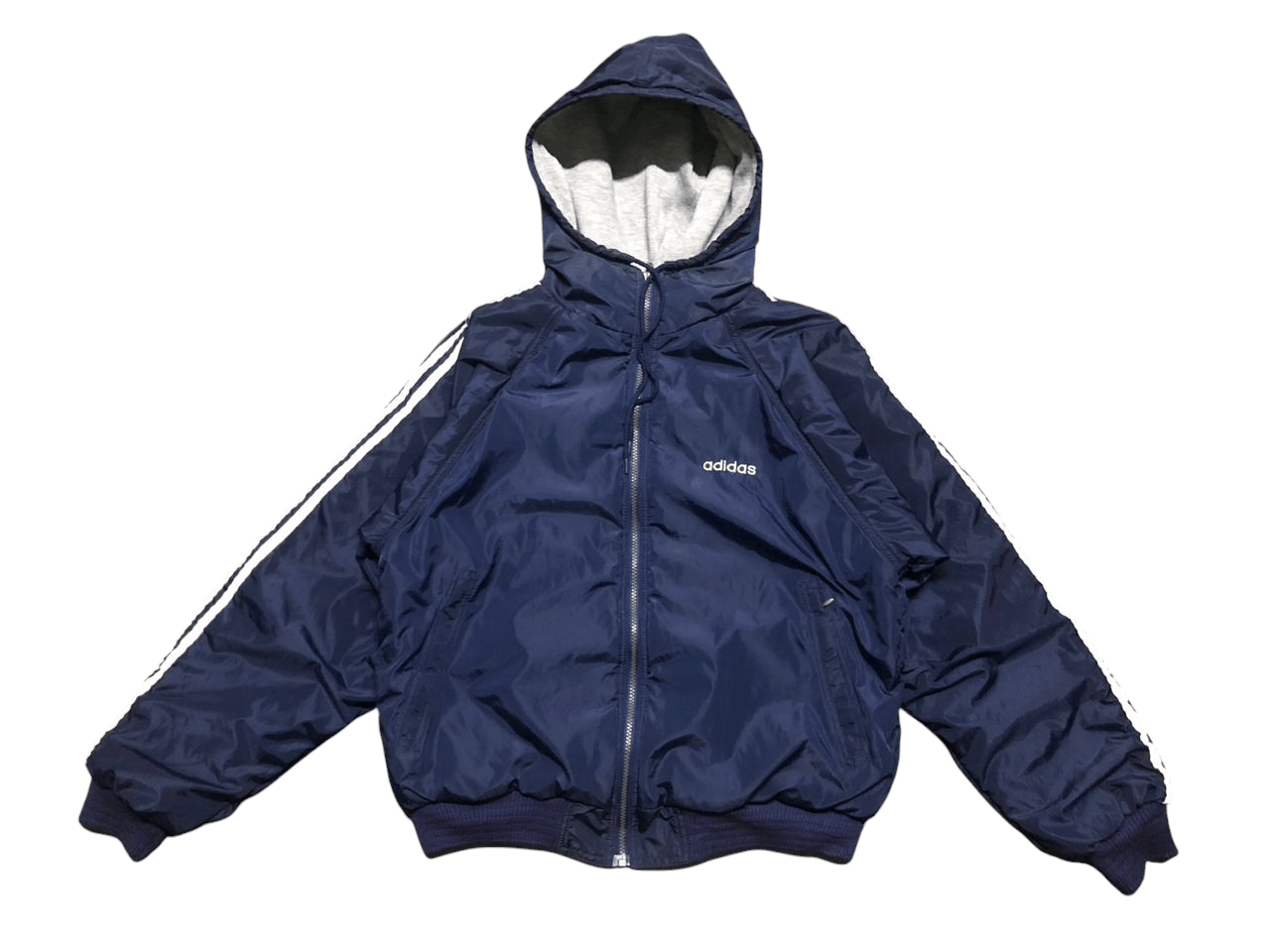 Adidas Vintage 90s Adidas Rivesible Hoodie Zipper Jacket Size US S / EU 44-46 / 1 - 4 Thumbnail