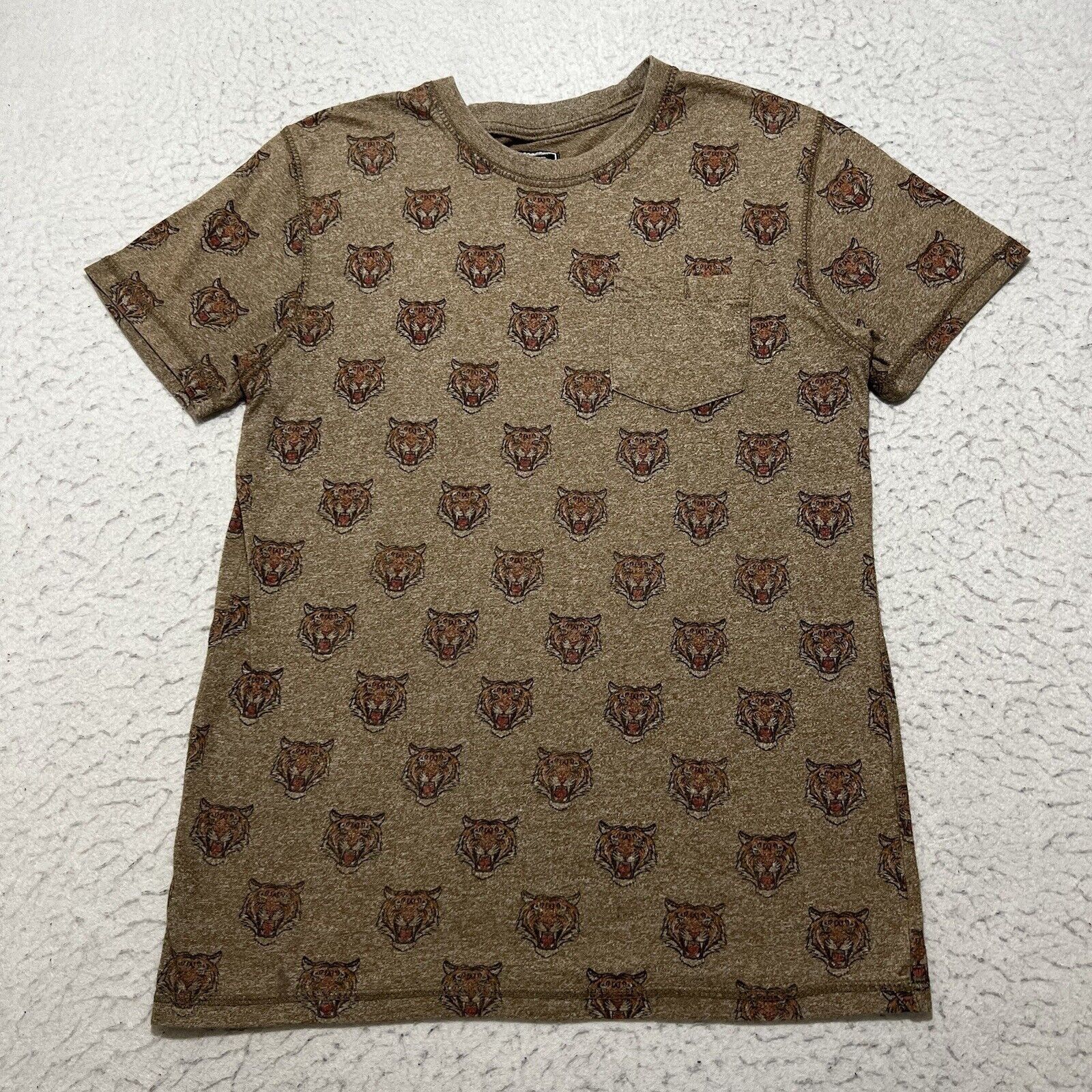 Other Creative Destruction Tiger Pattern Brown Graphic T Shirt Size US S / EU 44-46 / 1 - 1 Thumbnail