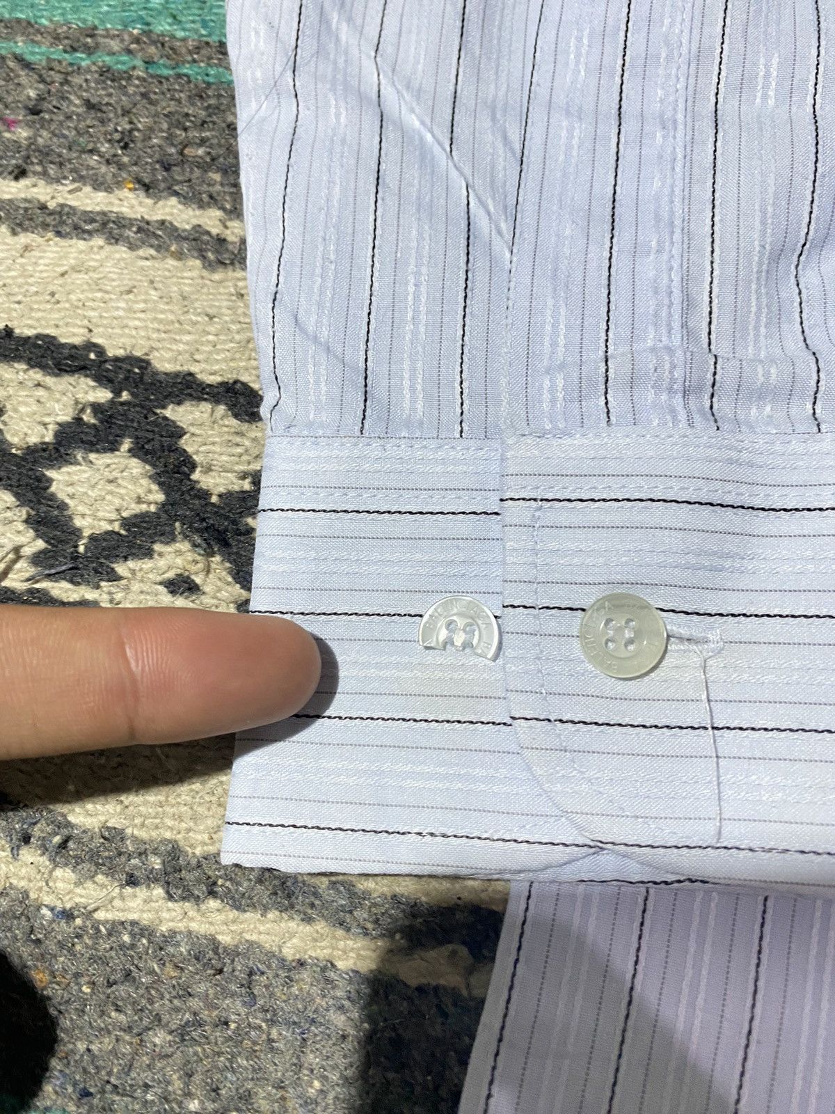 Balenciaga Balenciaga Striped Shirt Size US L / EU 52-54 / 3 - 8 Thumbnail
