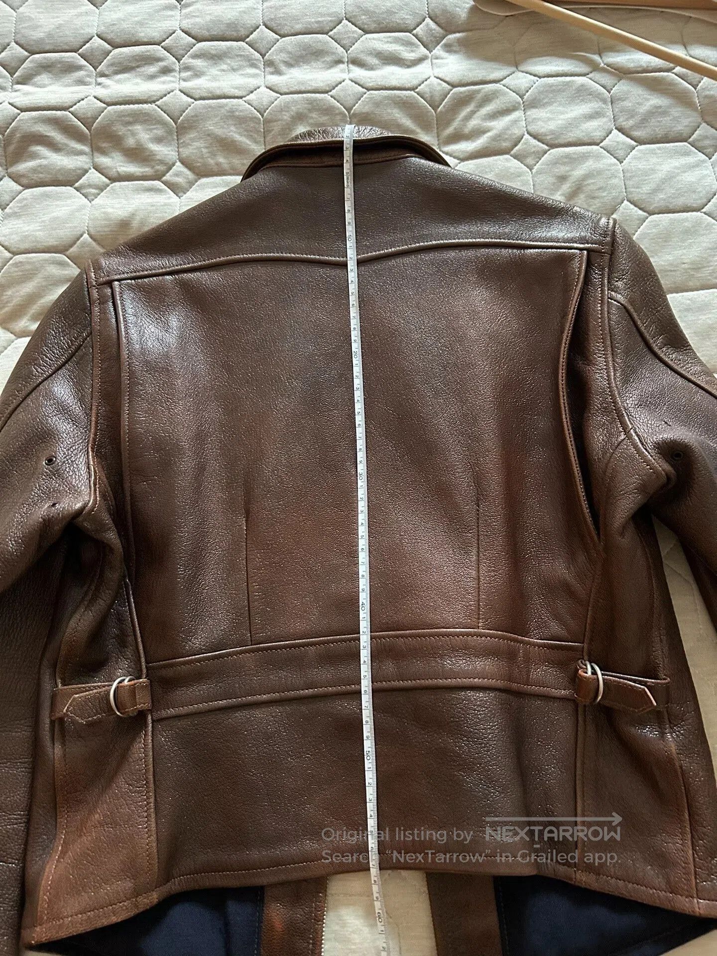 Freewheelers vintage brown goat leather jacket. Size US M / EU 48-50 / 2 - 8 Thumbnail