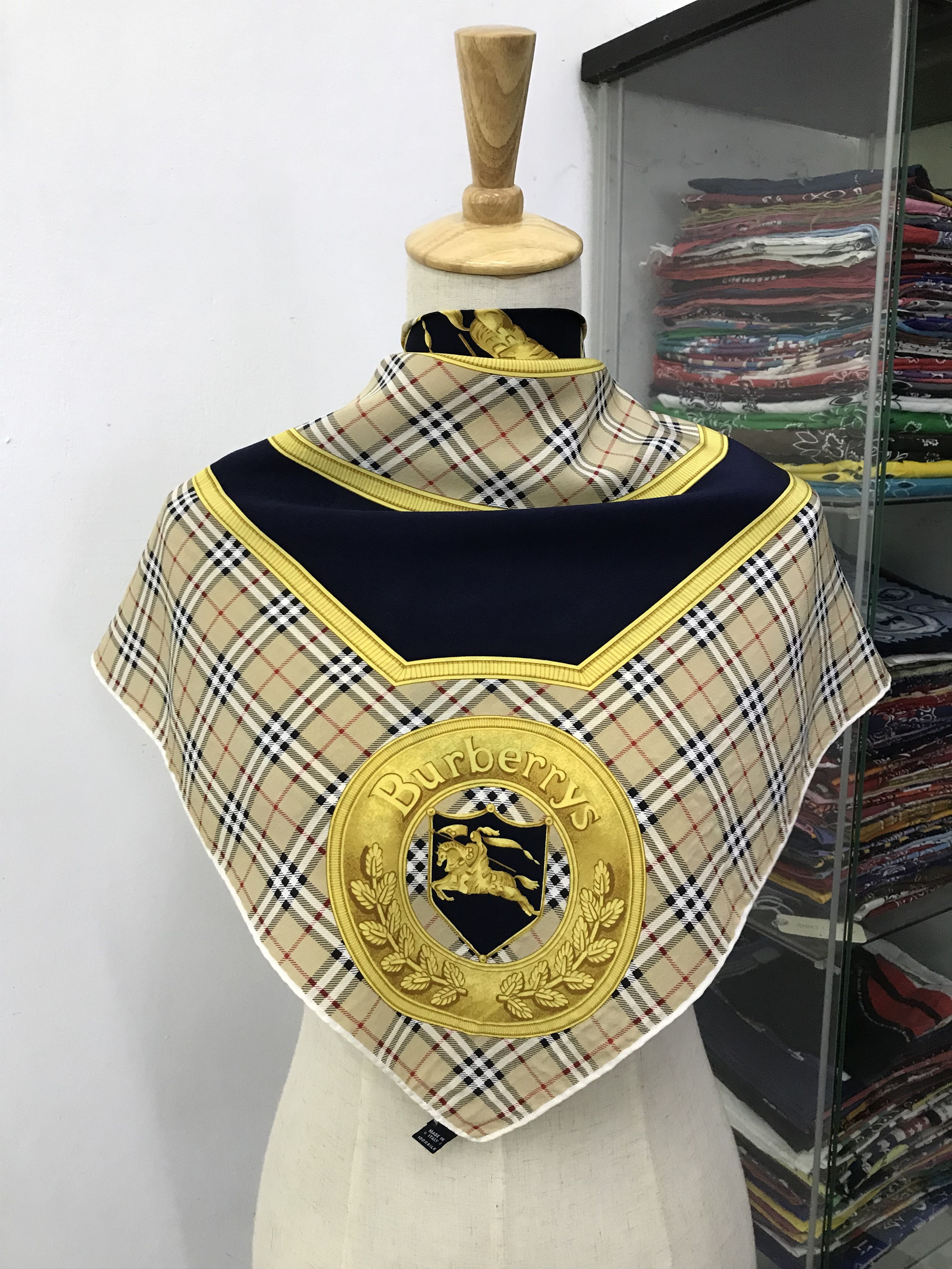 Burberry Silk Neckerchief / Bandana / Handkerchief