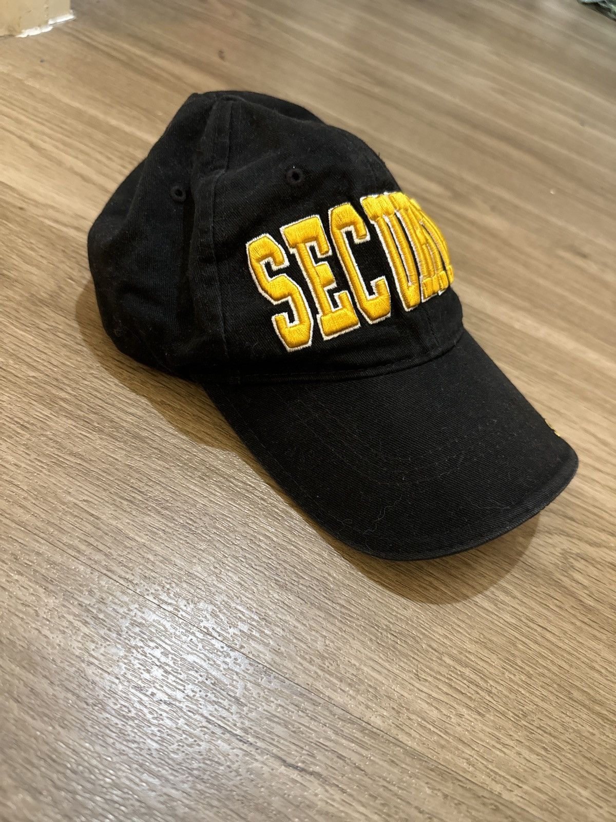 Vintage Black Security Hat Size ONE SIZE - 4 Thumbnail