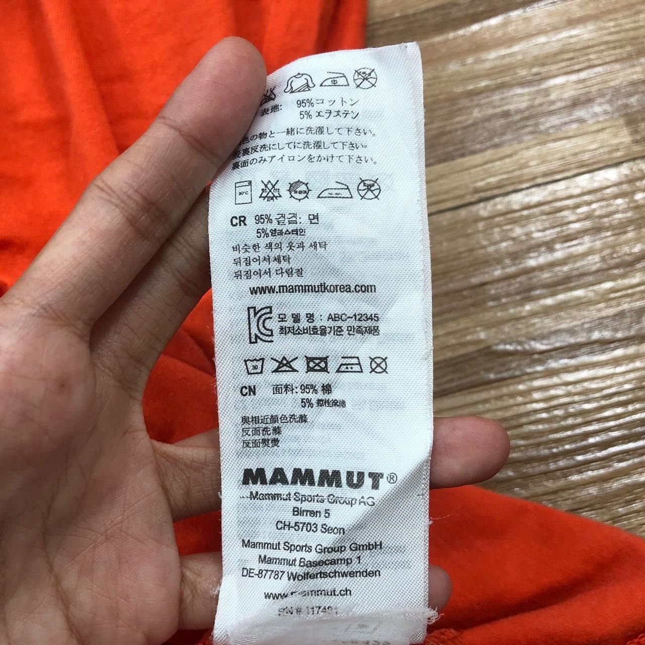 Mammut MAMMUT SPORTS OUTDOOR Basecamp Orange Tee Shirt Top Camping Size US M / EU 48-50 / 2 - 8 Thumbnail