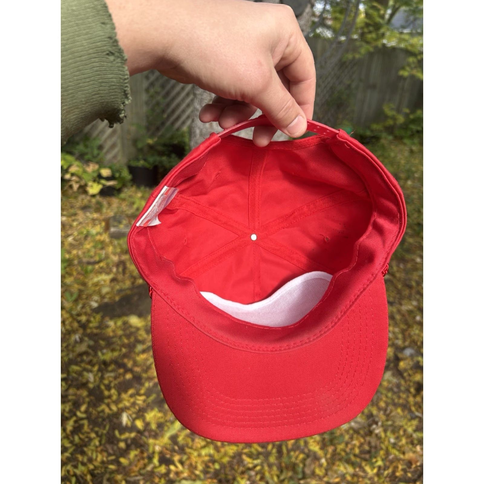 Vintage VINTAGE Unbranded SnapBack Hat Cap Men Adjustable Red Ken’s Redi Mix Concrete Truck Construction NOS Cap Hat Men Adjustable Red Size ONE SIZE - 5 Thumbnail