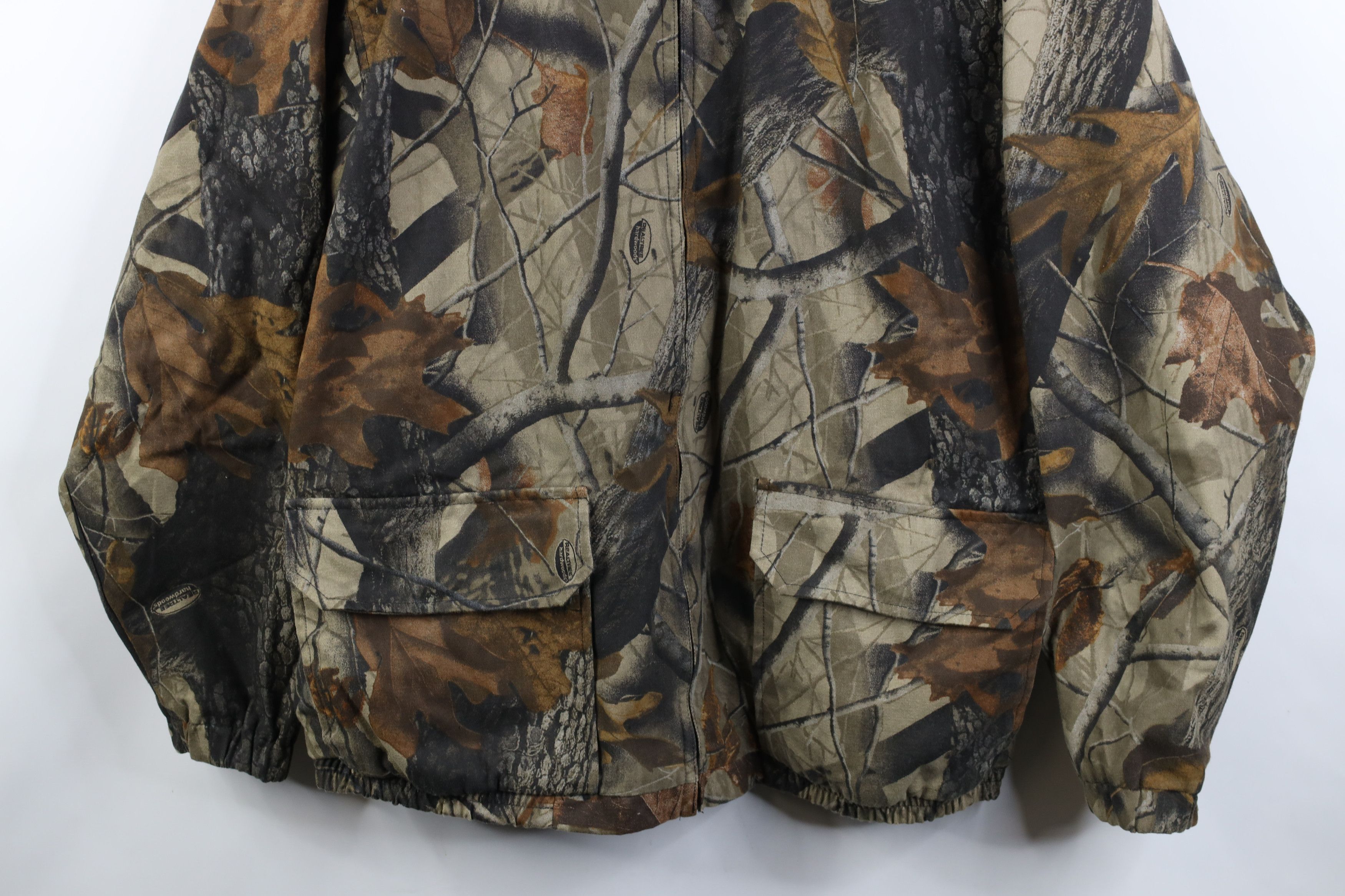 Vintage Vintage 90s Y2K Streetwear Camouflage Lined Bomber Jacket Size US L / EU 52-54 / 3 - 3 Thumbnail
