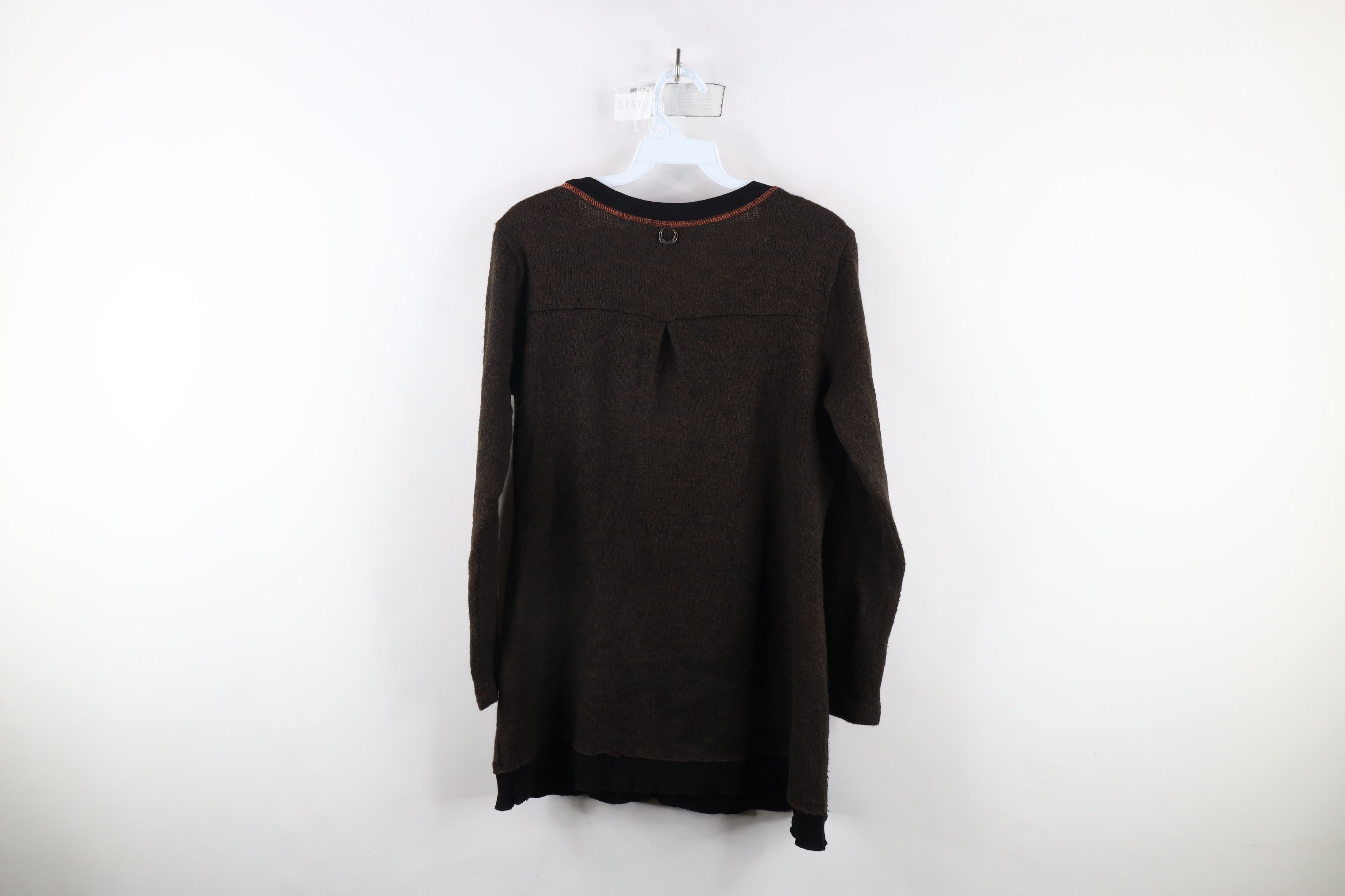 Vintage Vintage 90s Streetwear Patchwork Art Flower Tunic Sweater Size L / US 10 / IT 46 - 10 Thumbnail