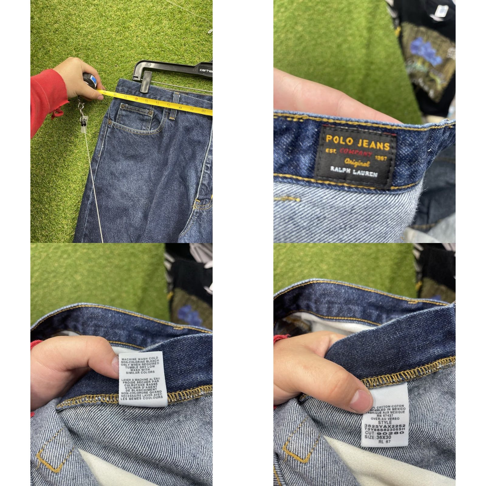 Polo Ralph Lauren Polo Ralph Lauren Jeans Mens 36x30 Straight Leg Dark Wash Denim y2k Clean Logo 90s Vintage Style Mens Jeans Black? Size US M / EU 48-50 / 2 - 8 Thumbnail