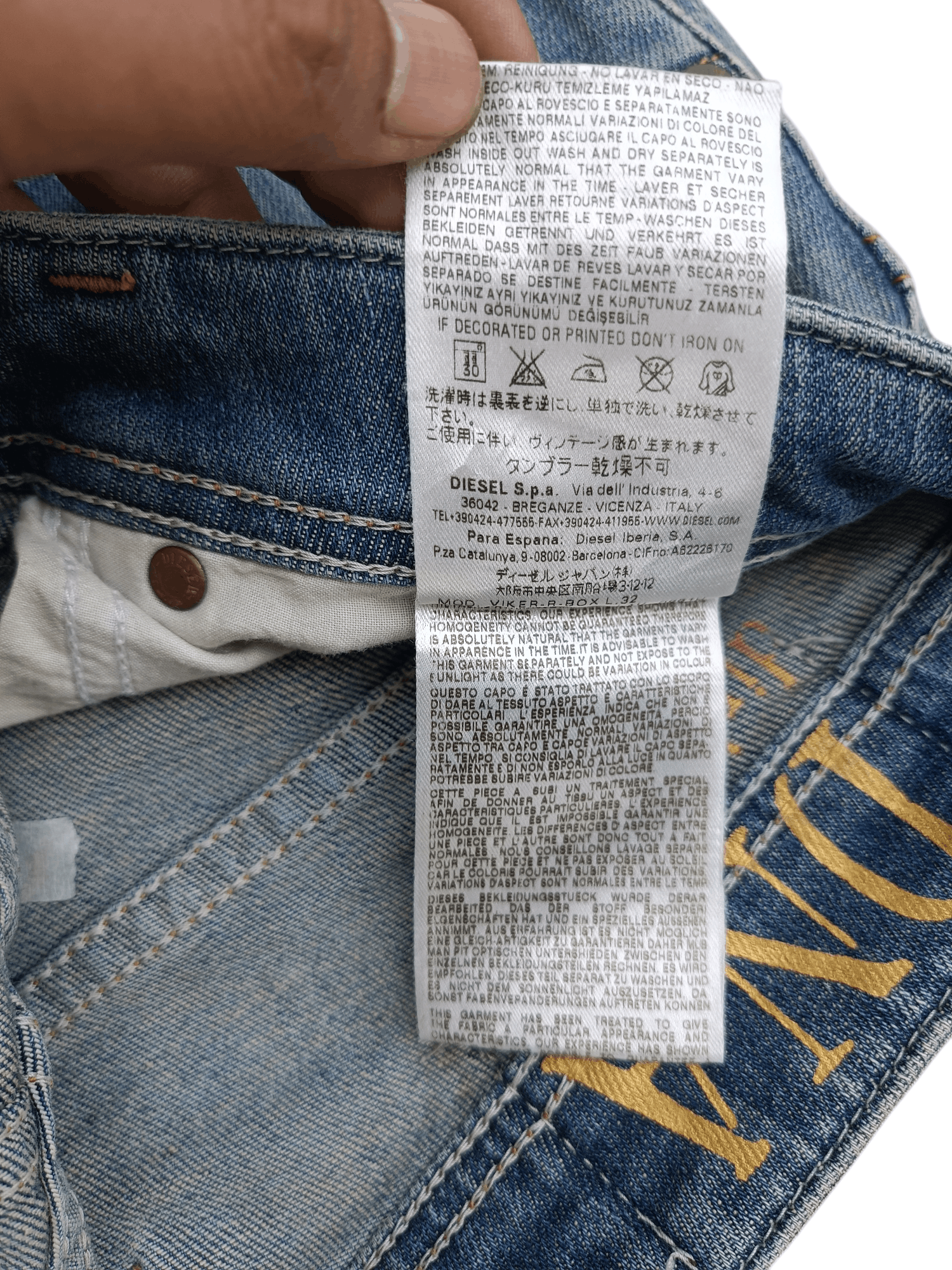 Diesel × Vintage Vintage Y2K Diesel-Co Distressed Flare Rusty Denim e201 Size US 30 / EU 46 - 13 Thumbnail