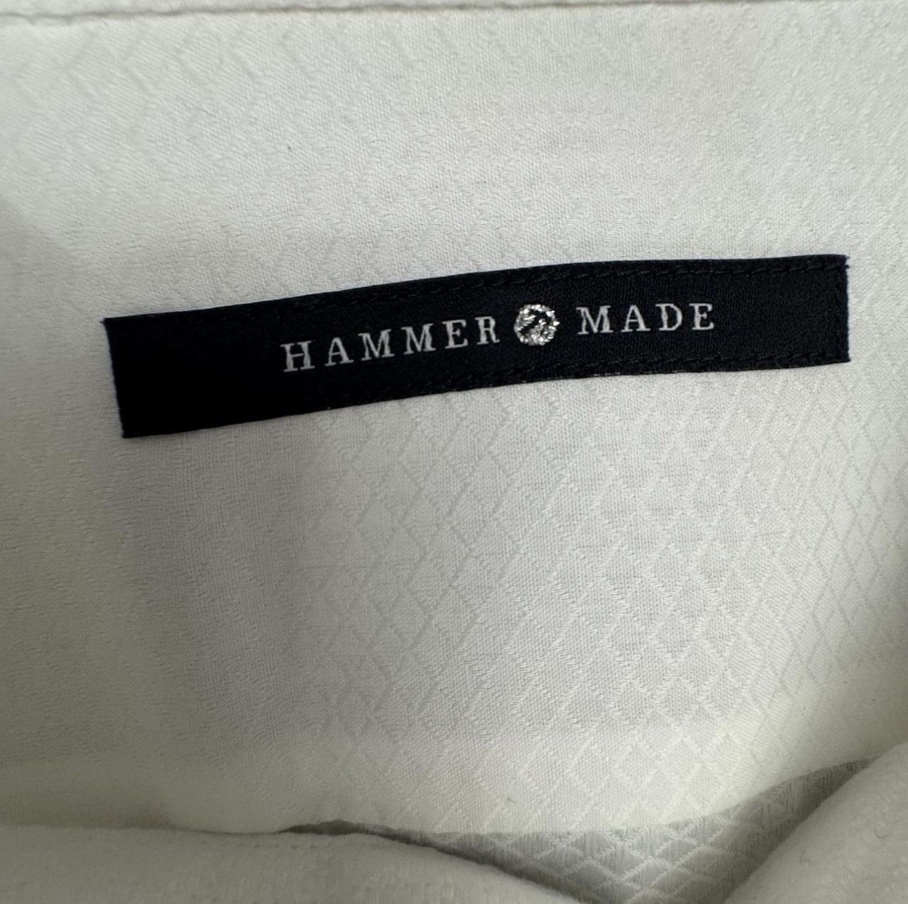 Other Hammer Made 46/18.5 White Jacquard Dress Shirt-LTD- Portugal Size US L / EU 52-54 / 3 - 2 Thumbnail