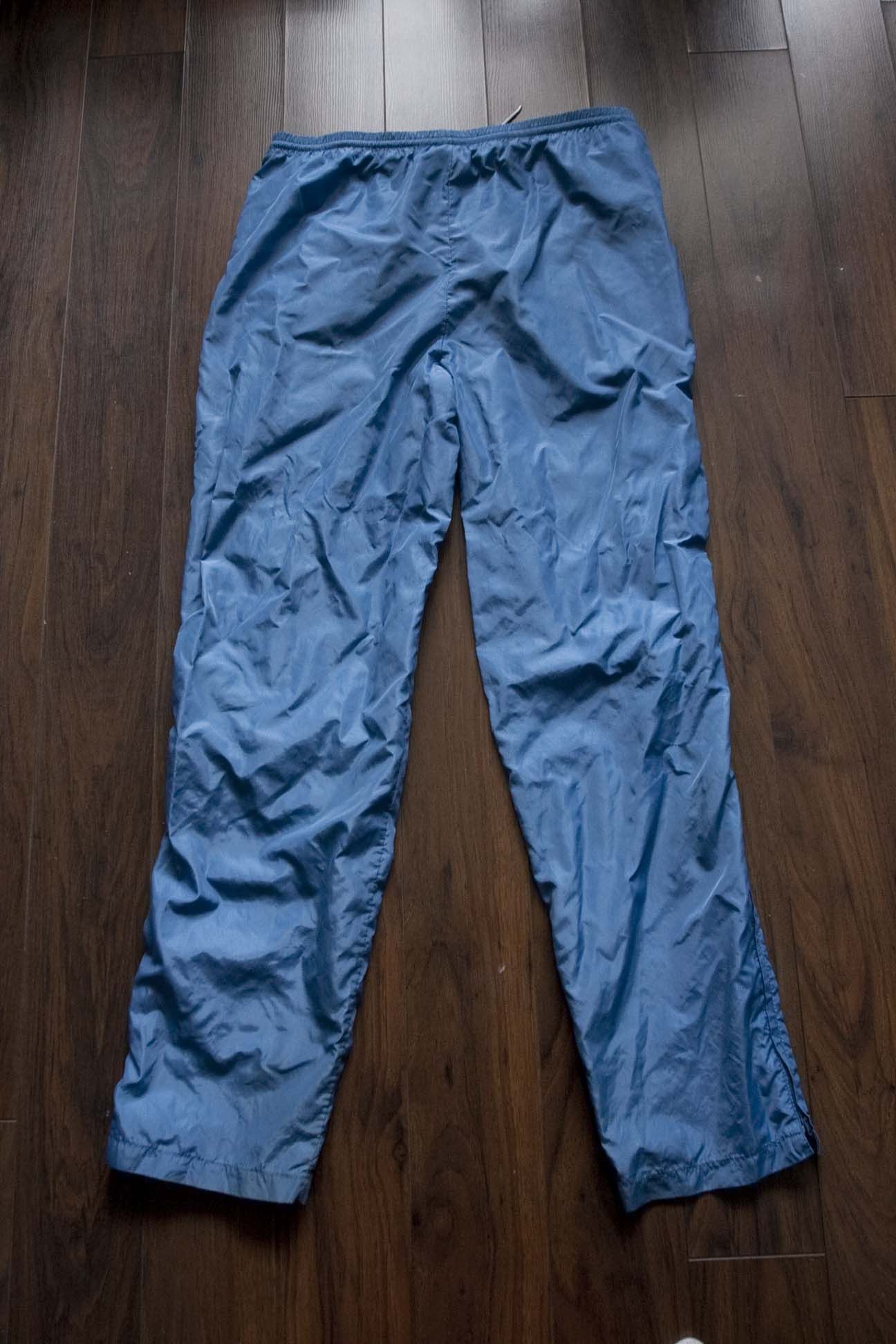 Nike × Vintage Nike Track Pants Vintage 80s Size 34x31 Blue Made in Japan Size US 34 / EU 50 - 3 Thumbnail