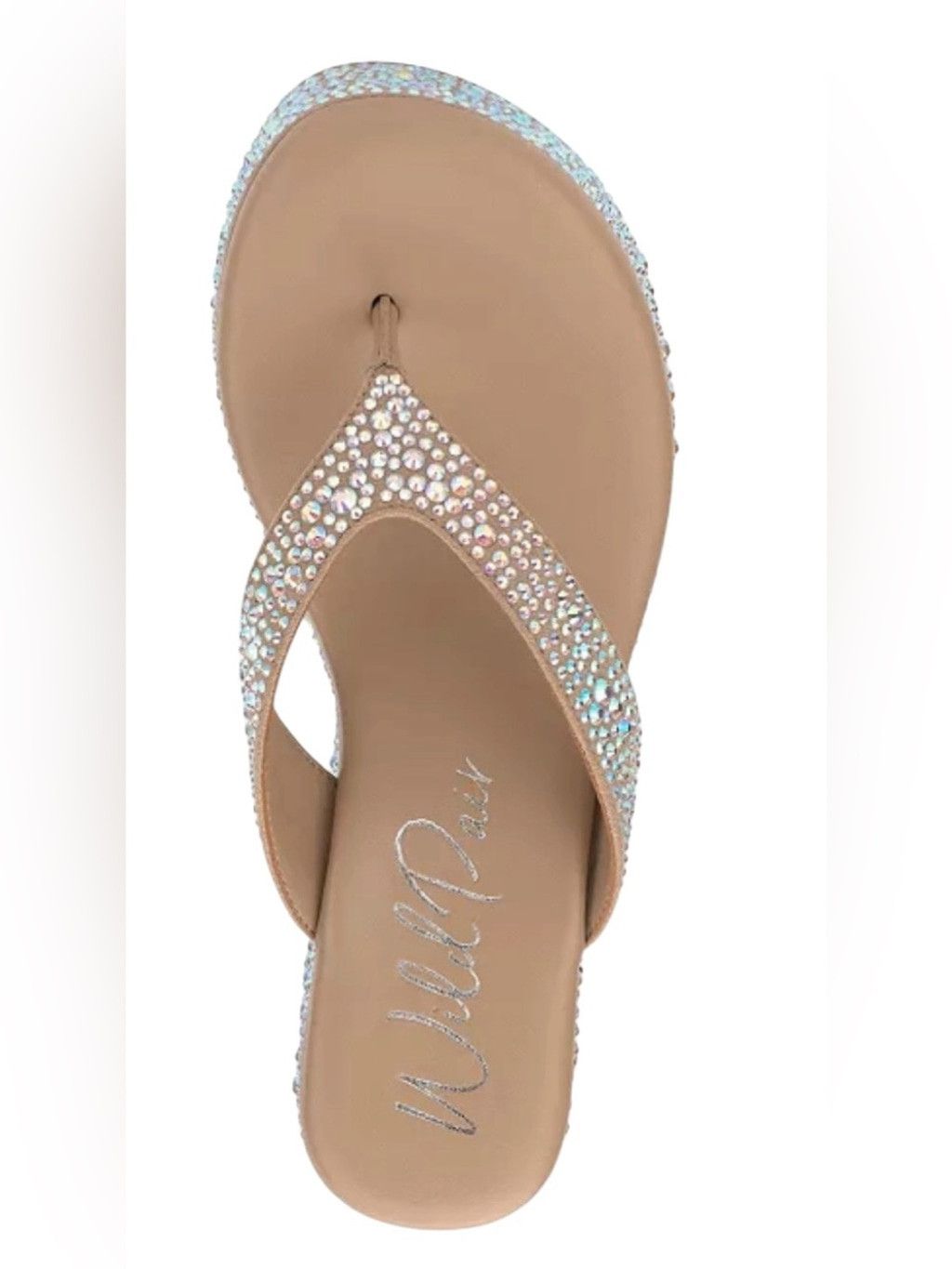 Wild Things Wild Pair Women's Loli Embellished Thong Platform Sandals Size US 7.5 / IT 37.5 - 7 Thumbnail
