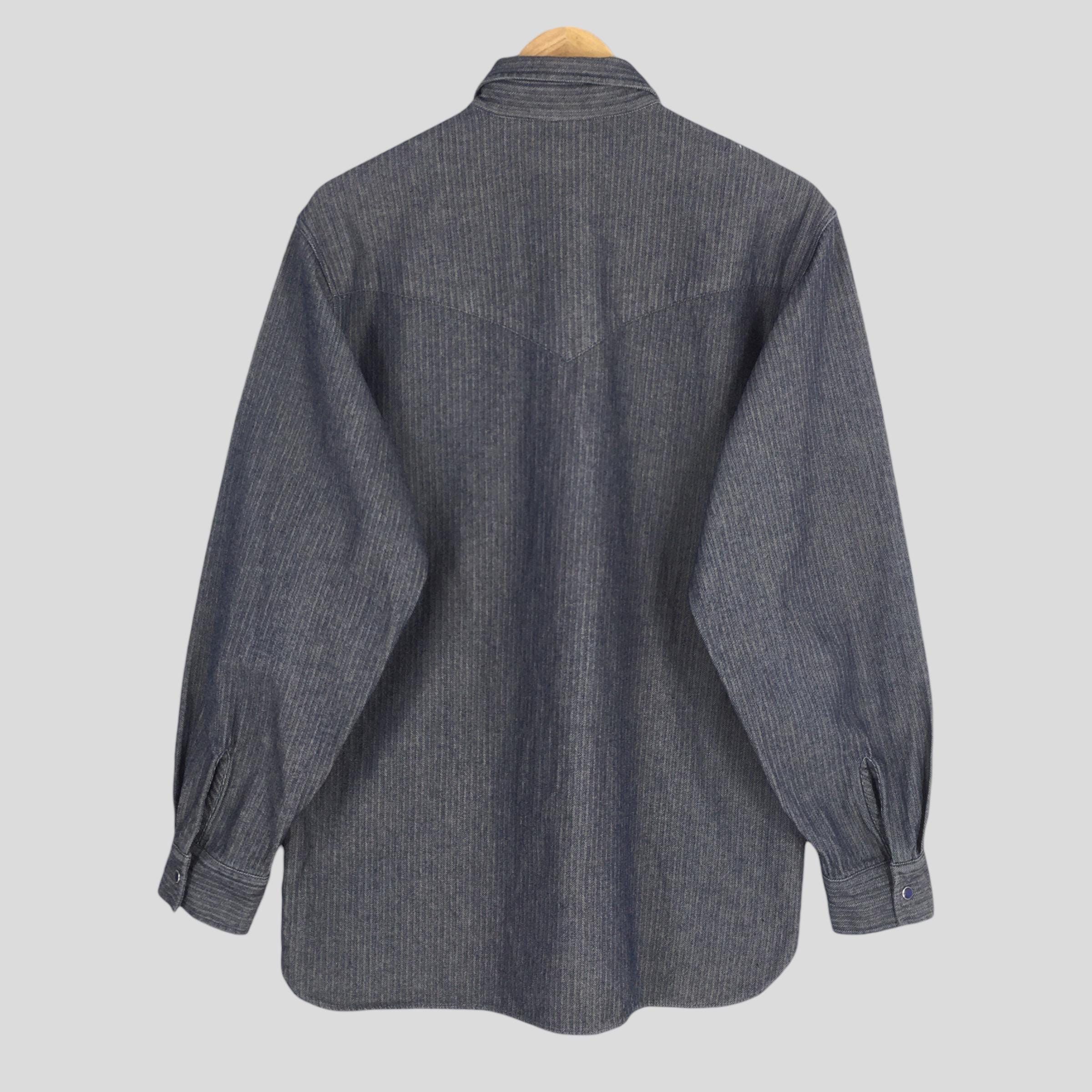 RAGEBLUE Vintage Rageblue Herringbone HBT Western Shirt Medium Size US M / EU 48-50 / 2 - 8 Thumbnail
