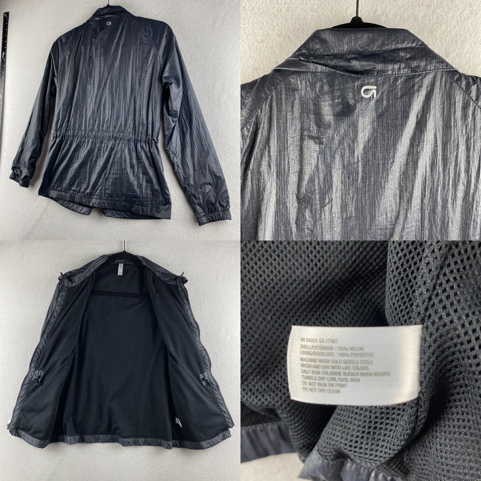 Gap Gap Windbreaker Jacket Womens XS Black Full Zip Softshell Rip Stop Size XS / US 0-2 / IT 36-38 - 10 Thumbnail