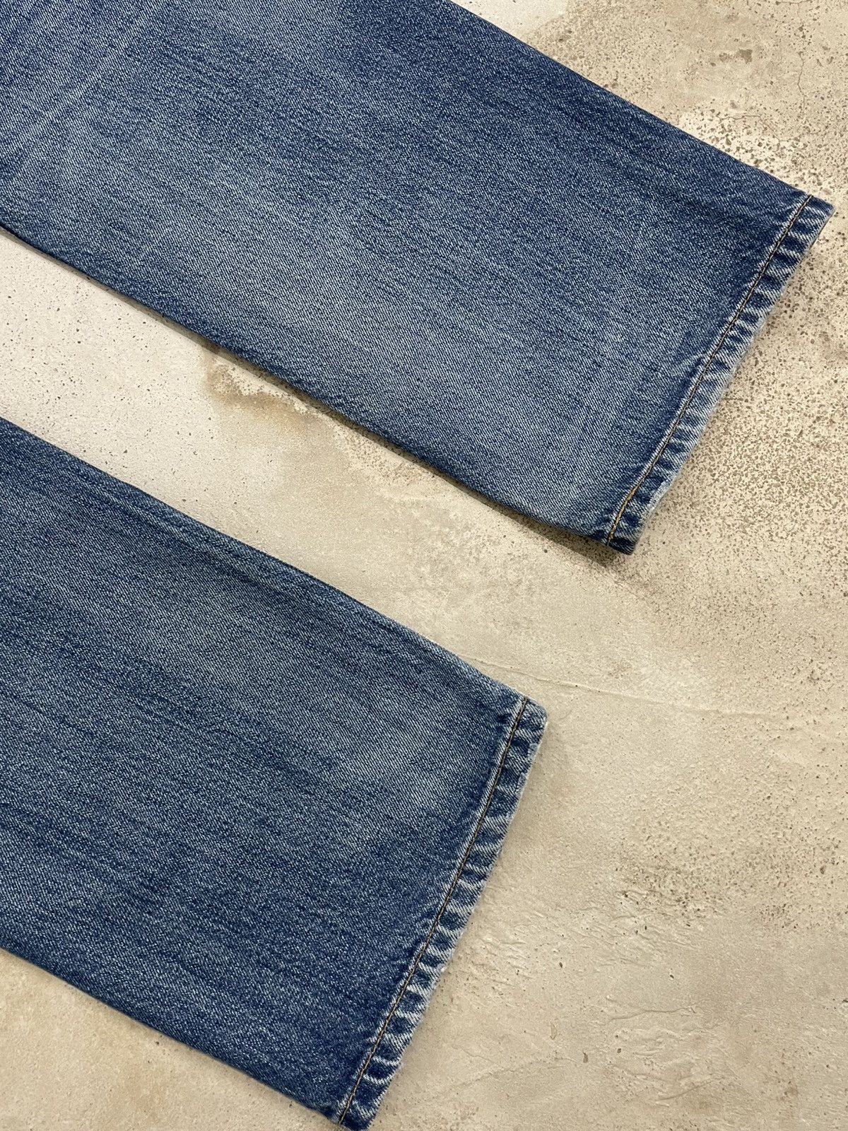 Levi's × Vintage Vintage Y2K Levis 501 Whisker Light Wash Minor Distressed Size US 32 / EU 48 - 13 Thumbnail