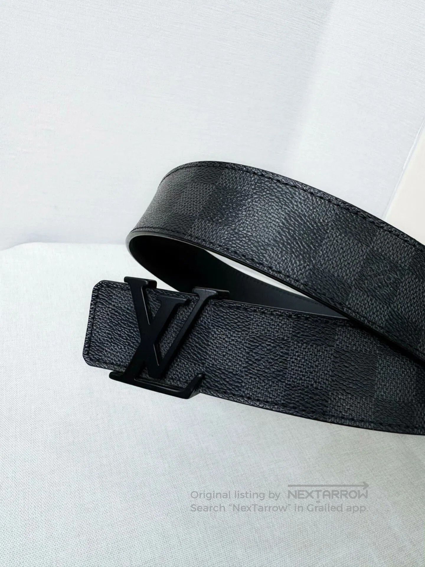Louis Vuitton Louis Vuitton Classic Damier Black Belt. Size ONE SIZE - 3 Thumbnail